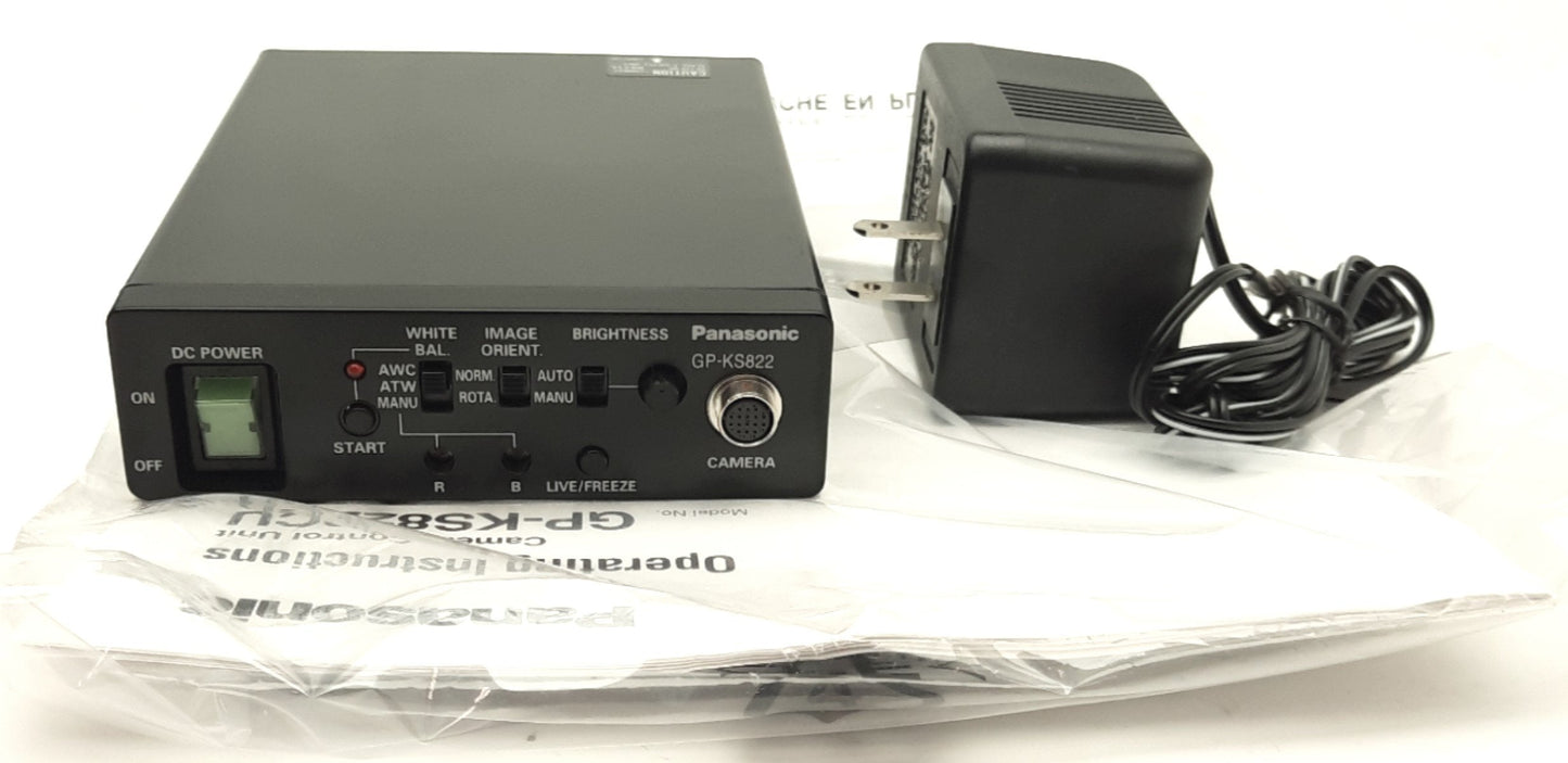 New Panasonic GP-KS822CU Camera Control Unit NTSC 2x BNC S-Video 12VDC for GP-KS822H
