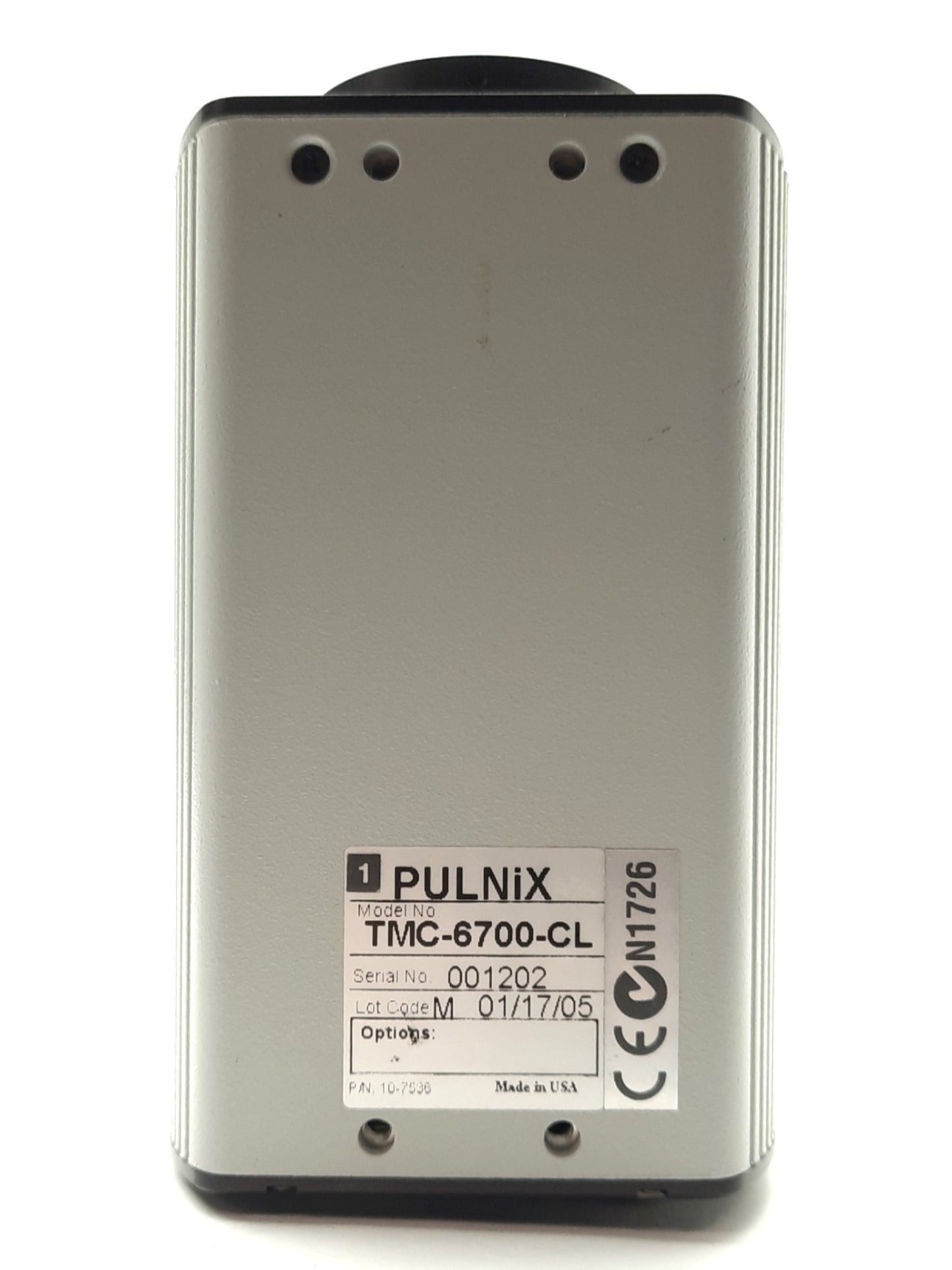 Used PULNiX TMC-6700-CL Machine Vision Camera 1/2" CCD 648 x 484 Camera Link C-Mount