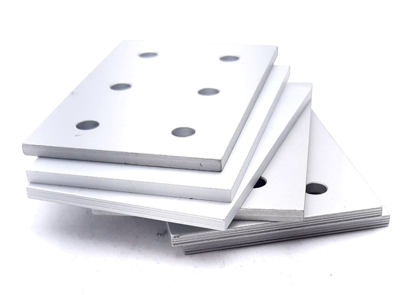 New Lot of 6 80/20 30-4366 Rectangular Flat Plate 30 Series 6 Hole 90mm x 60mm