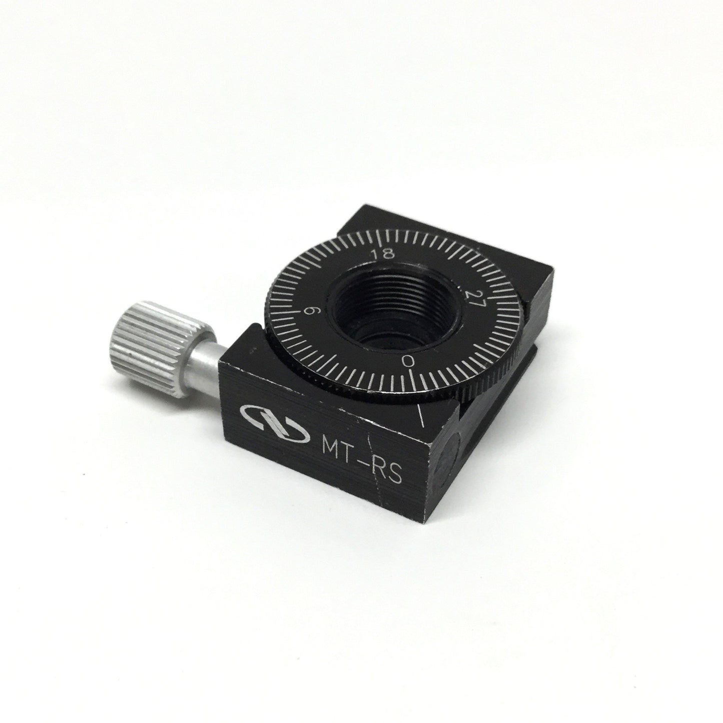 Used Newport MT-RS Rotational Mount for 1/2" Optics, 360°, 5° Grads, Ø10mm Aperture