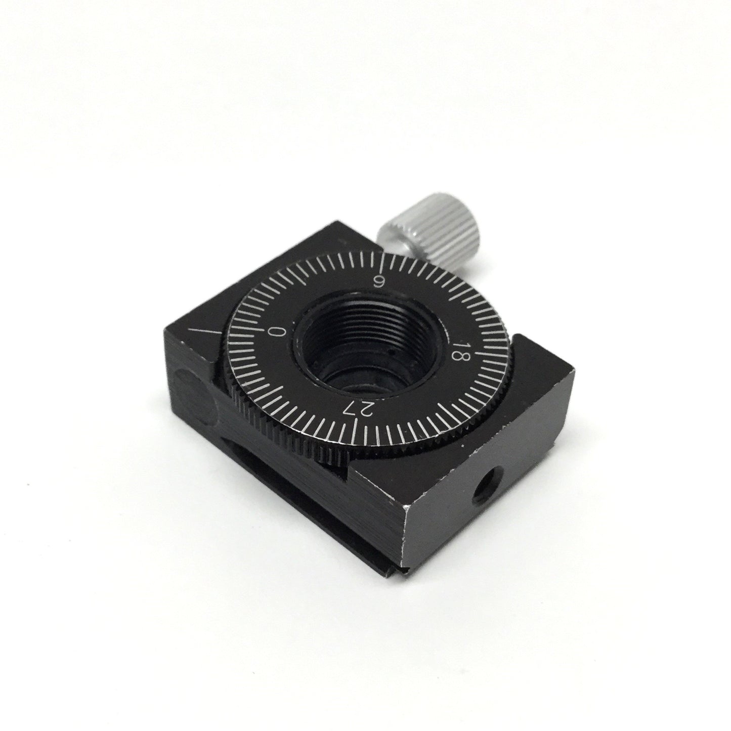 Used Newport MT-RS Rotational Mount for 1/2" Optics, 360°, 5° Grads, Ø10mm Aperture