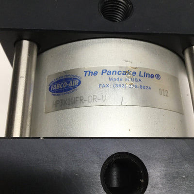 Used Fabco-Air HP3x1WFR-DR-V Hi-Power Double-Rod Pancake Cylinder 3" Bore, 1" Stroke