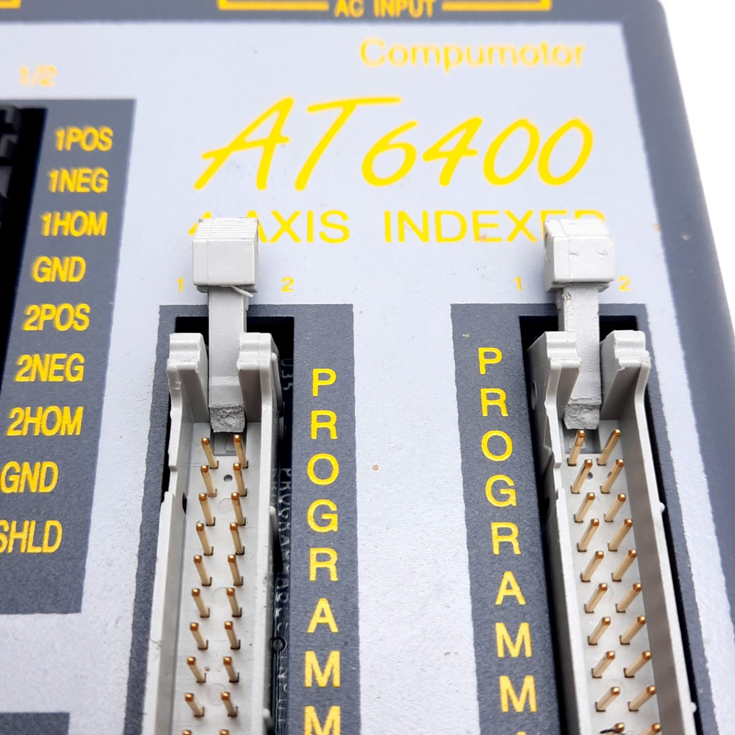 Used Parker AT6400-AUX1-120V 4-Axis Indexer Controller, 120VAC 1.5A *Damaged Clamps*