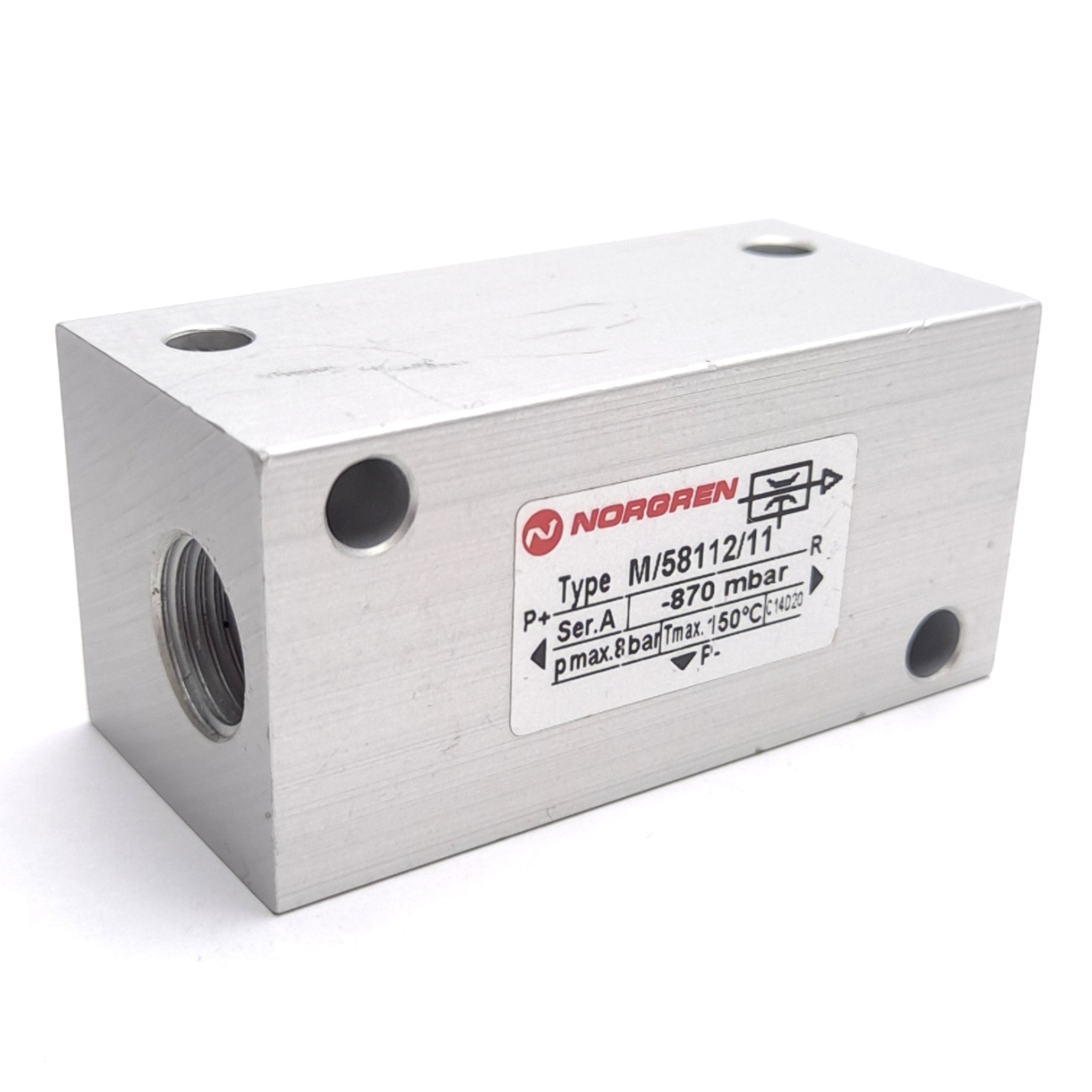 o1012 90-28 ヴァーミナス・ホスト Norgren M/58112/11 Vacuum Pump, 1/4in ISO G, -0.9bar Vacuum, 55 nl