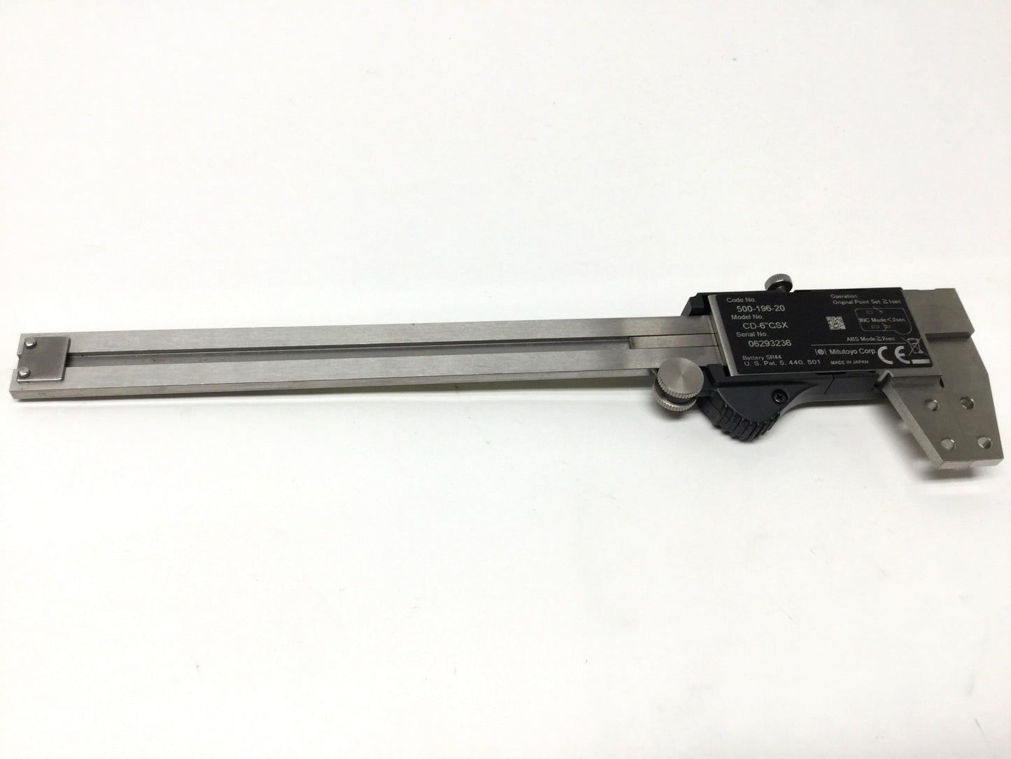 Used Mitutoyo 500-196-20 CD-6"CSX Absolute Digimatic Caliper 0-6" .0005"±.001" In/mm