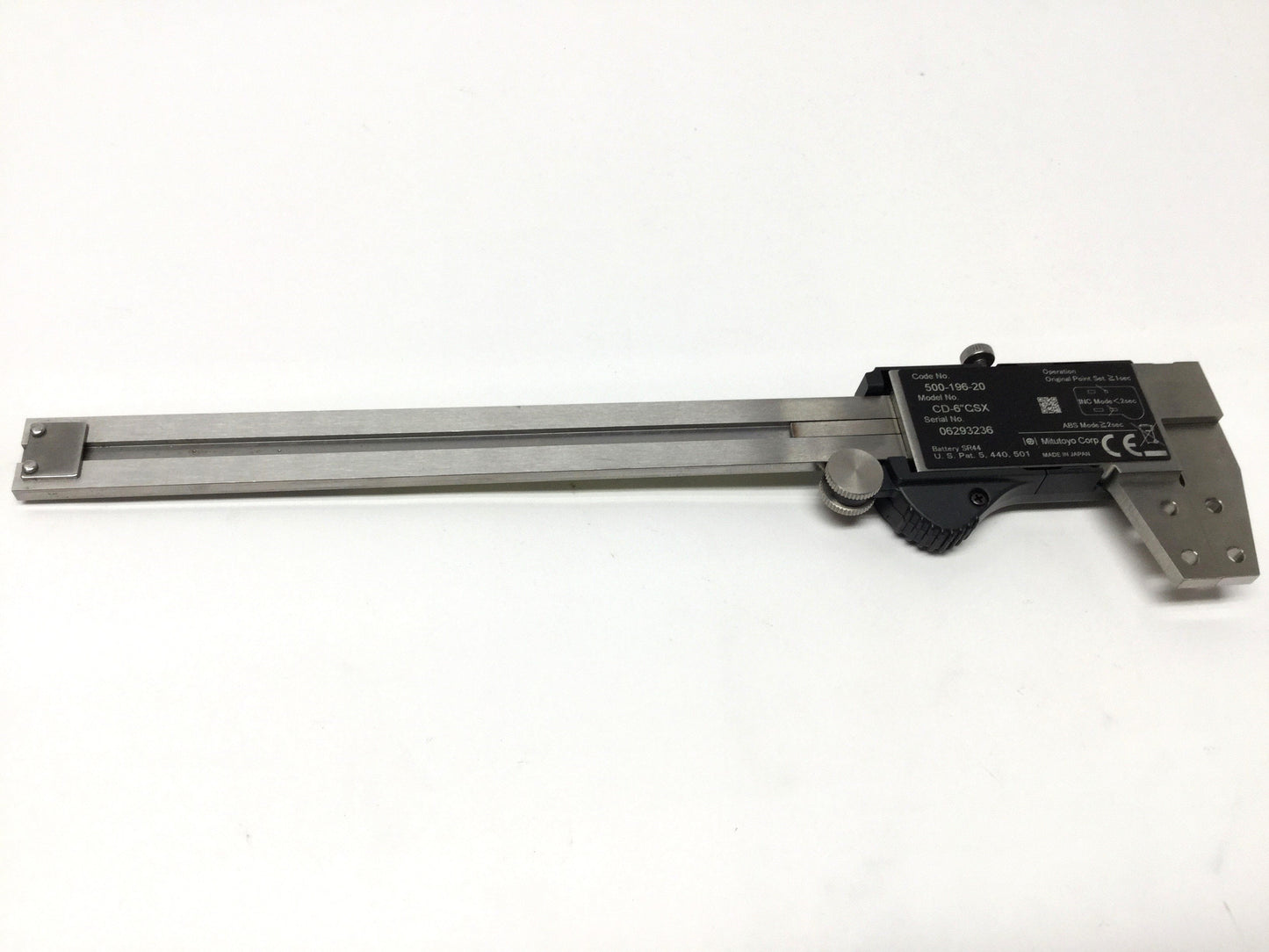 Used Mitutoyo 500-196-20 CD-6"CSX Absolute Digimatic Caliper 0-6" .0005"±.001" In/mm