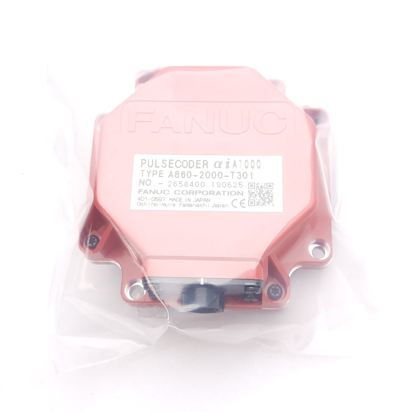 New – Open box Fanuc A860-2000-T301 Pulse Coder Absolute Encoder, 2000PPR, 3000RPM, M12 10-Pin