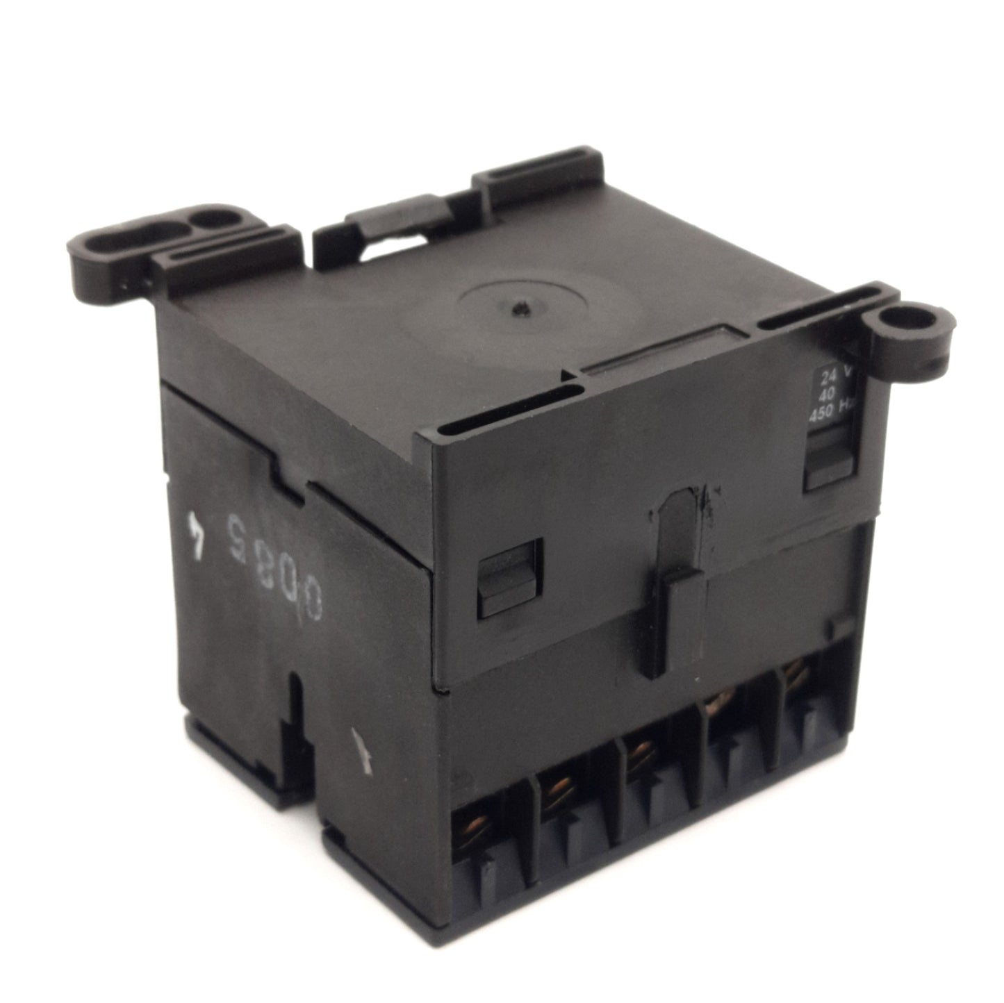 Used ABB K6-40E Mini Contactor, 4-NO, 600VAC 5A, DIN Mount, 24VAC 40-450Hz Coil