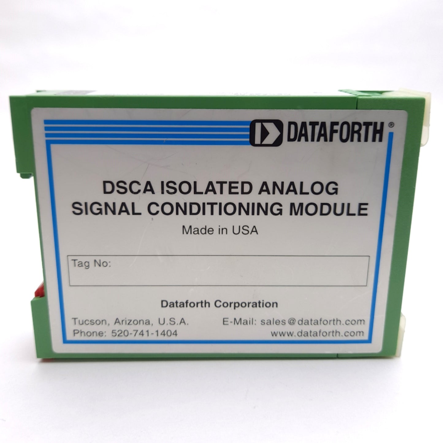 Used Dataforth DSCA32-02 Analog Current Input Signal Conditioner, 20mA In, 10V Out