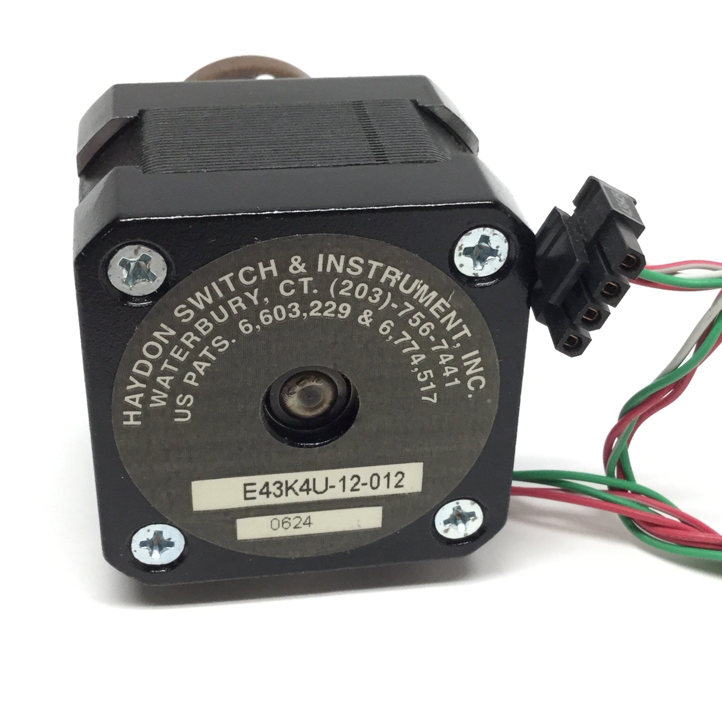 Used Haydon E43K4U-12-012 Captive Linear Actuator 0.9° Stepper Motor, 0.00006"/Step
