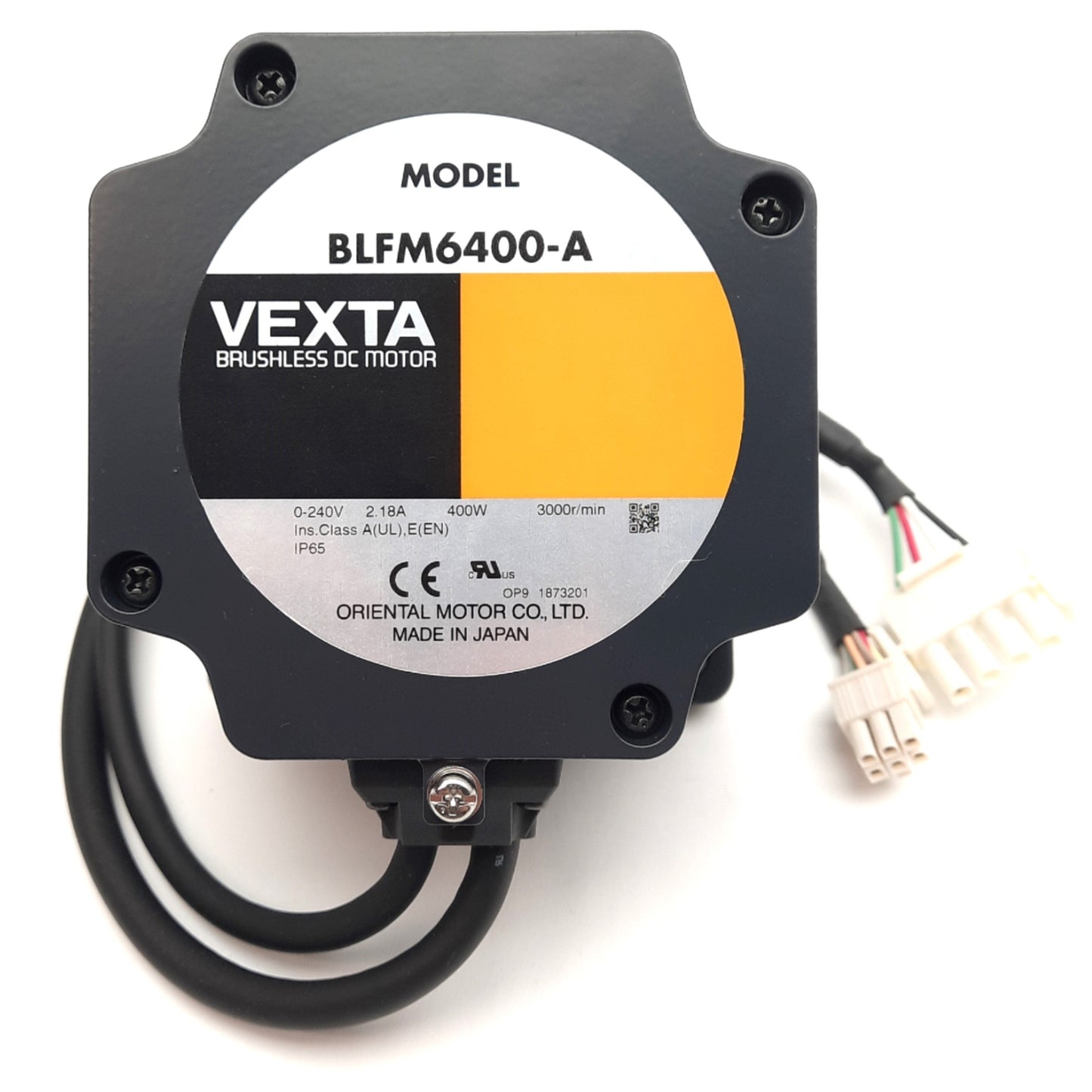 New – Open box Vexta BLFM6400-A Brushless DC Motor, 0-240VDC 2.18A, 400W, 3000RPM, ø14mm Shaft