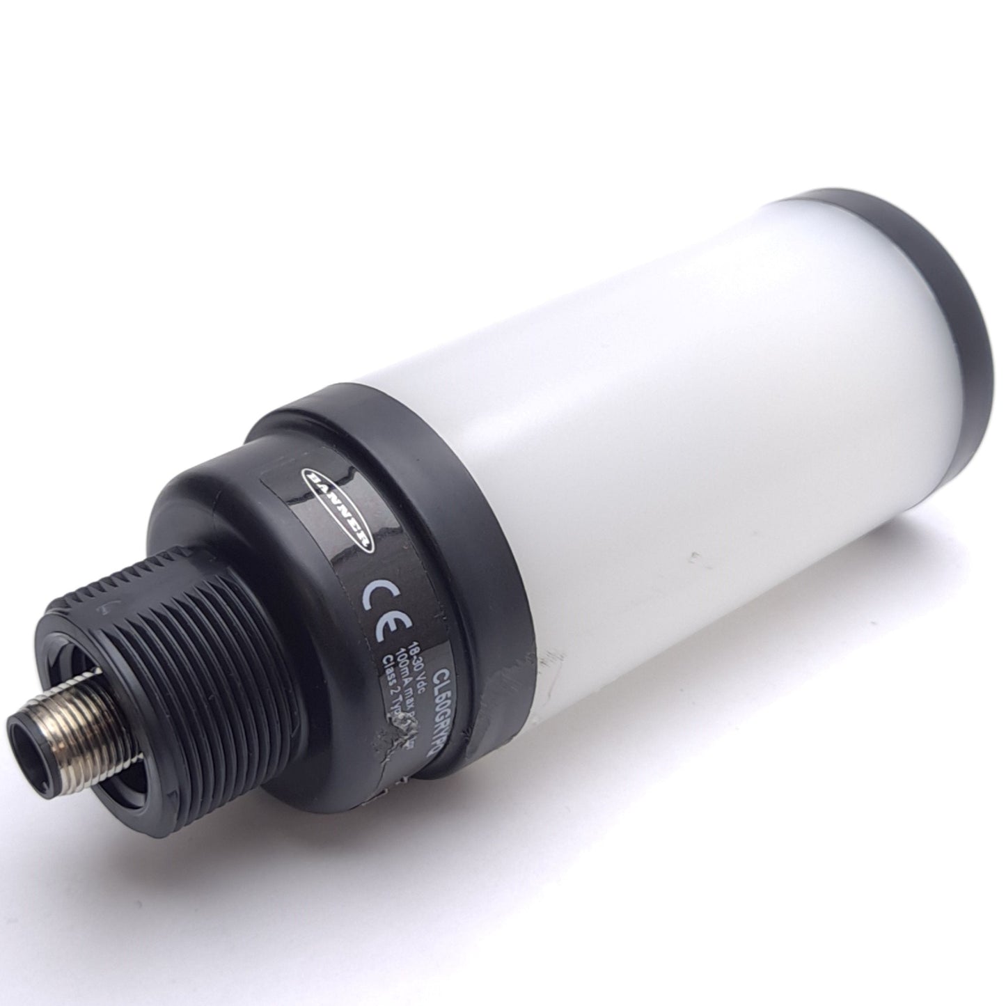 Used Banner CL50GRYPQ LED Column Light Indicator, Green/Red/Yellow, PNP Input, ø50mm