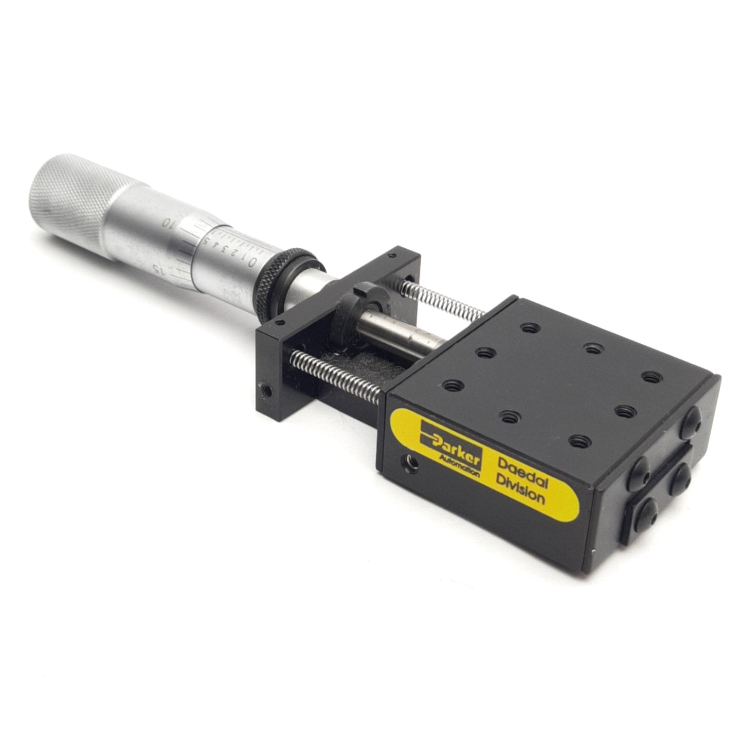 Used Parker 4004 Micrometer Linear Positioning Stage, Travel: 1", 1.75" x 1.75" Stage