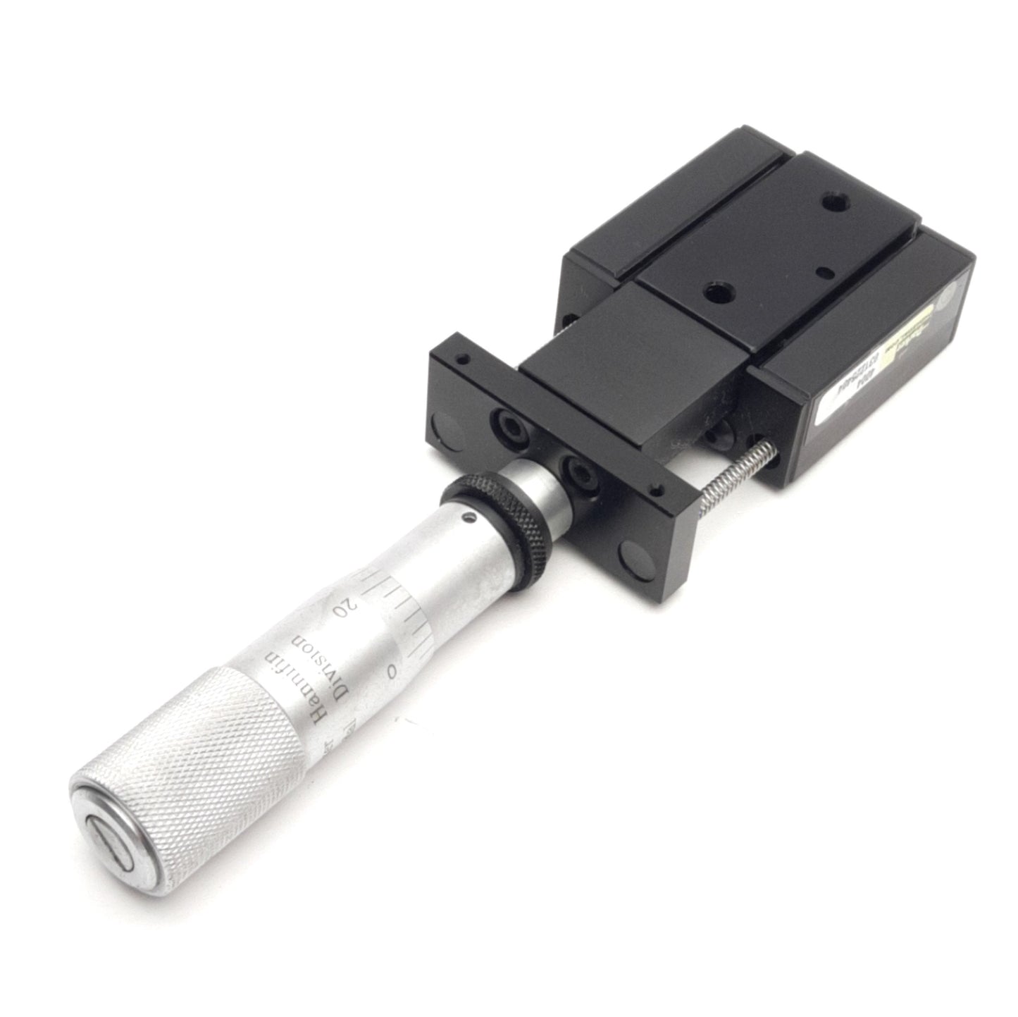 Used Parker 4004 Micrometer Linear Positioning Stage, Travel: 1", 1.75" x 1.75" Stage