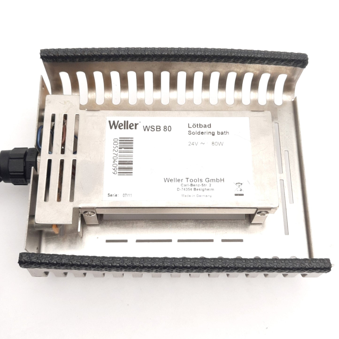 Used Weller WSB80 ESD Safe Soldering Bath 24VDC 50°C to 450°C, ø20.3mm x 24.9mm Depth