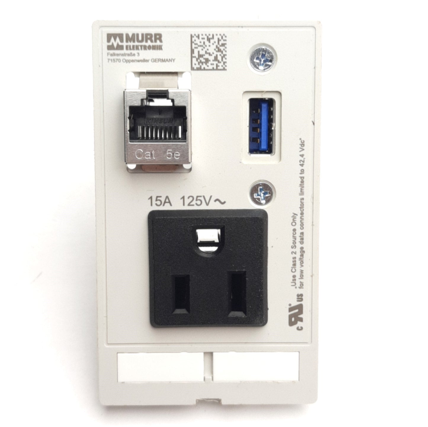 New Murr Elektronik 4000-68000-4030000 Front Panel Interface, 125VAC 15A