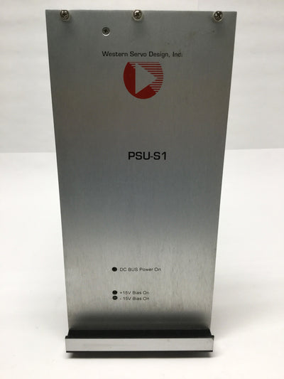 Used Western Design PSU-S1 Servo Amplifier Power Supply Module, 100-230VAC In, 320VDC