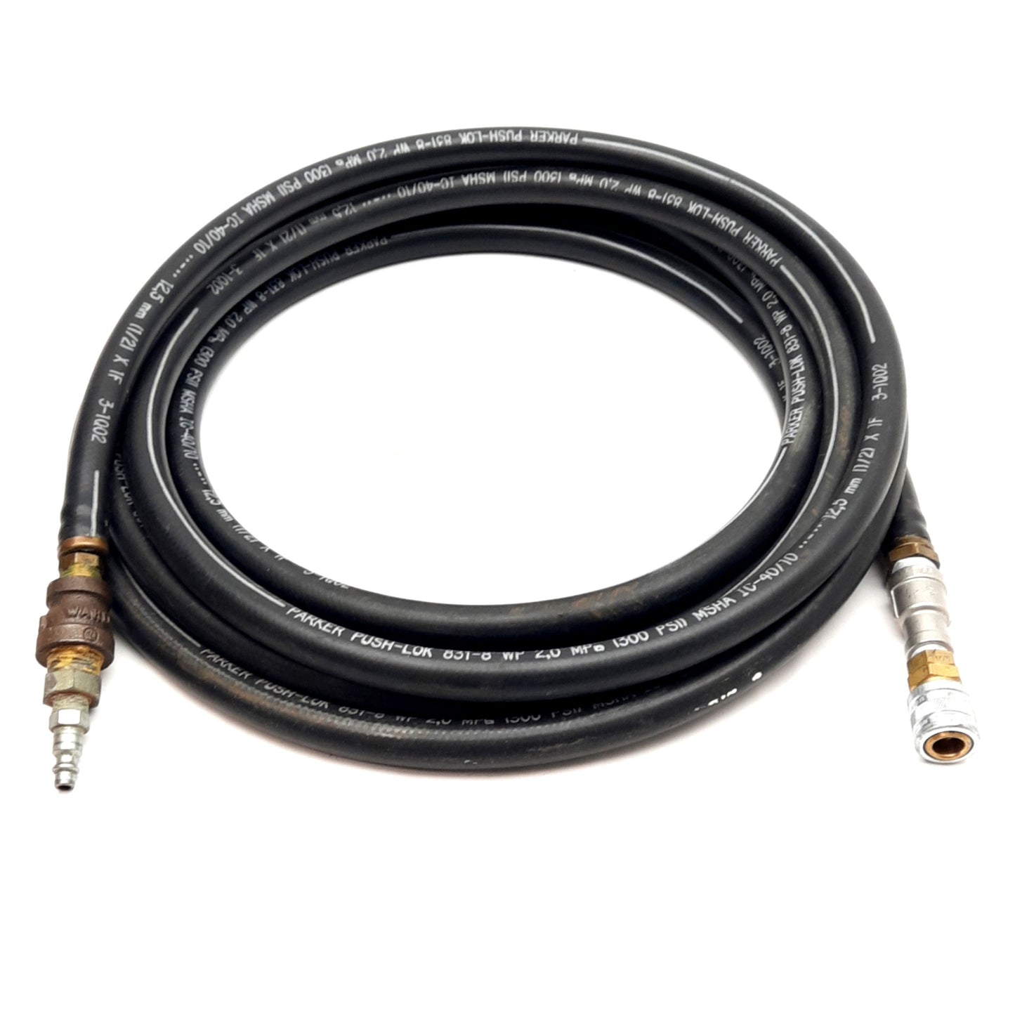 Used Parker 831-8 Push-Lok Hose, Air/Water/Oils, ø20mm OD, ø12.5mm ID, 300PSI, 20ft