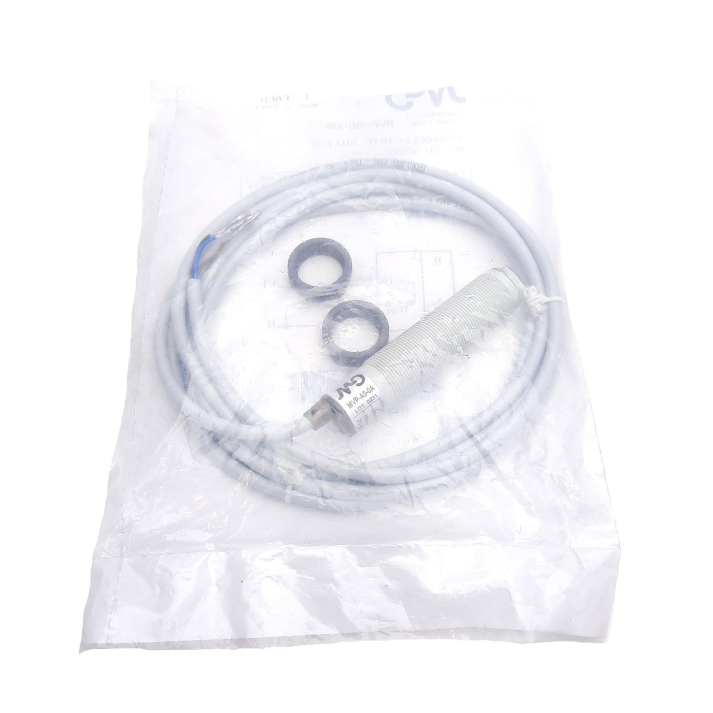 New Automation Direct MVP-A0-0A Proximity Sensor 3m Range, 20-253VAC, M18, 3-Wire 2m