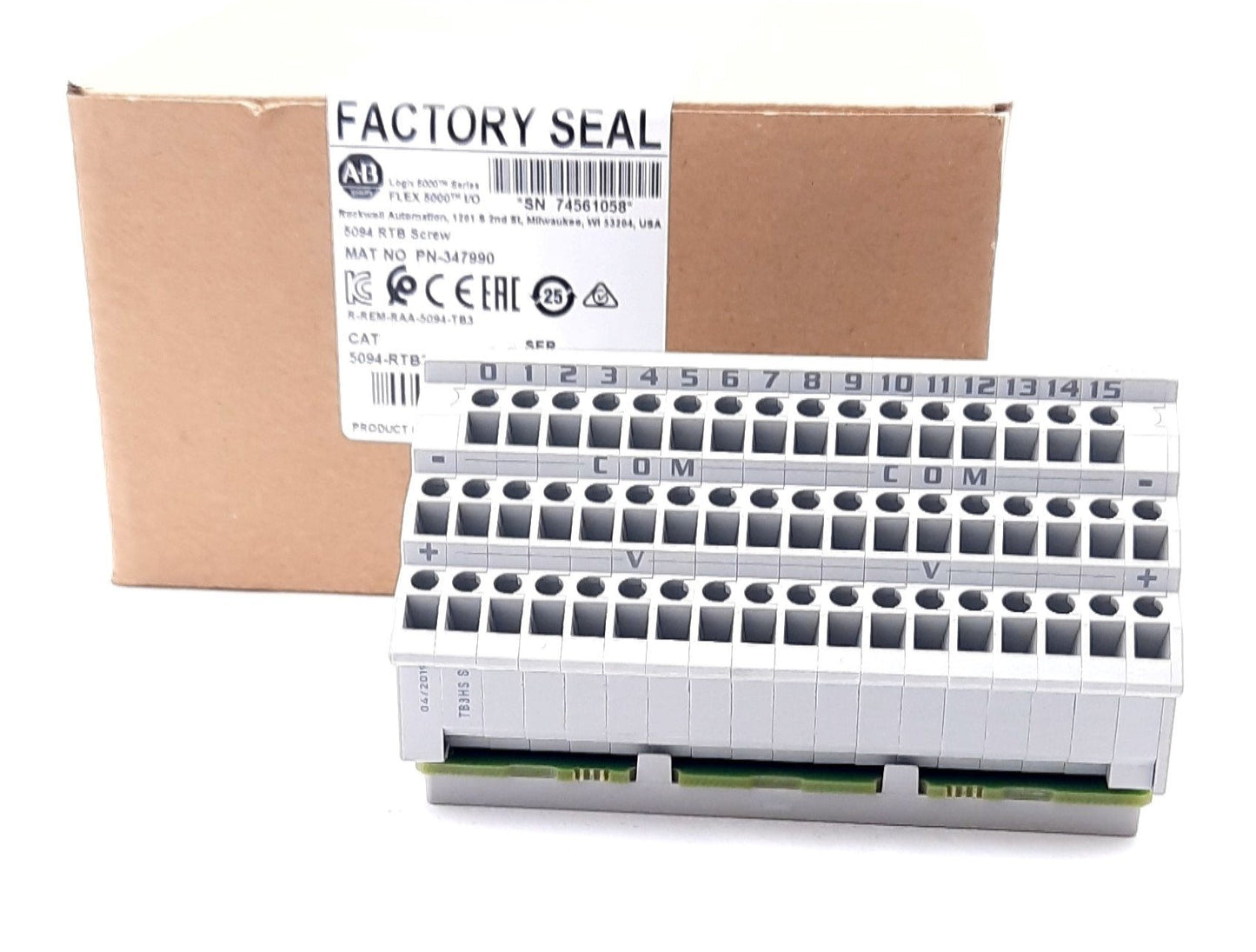 New Allen Bradley 5094-RTB3 Removable Terminal Block Screw, Use W/Flex 5000 Module