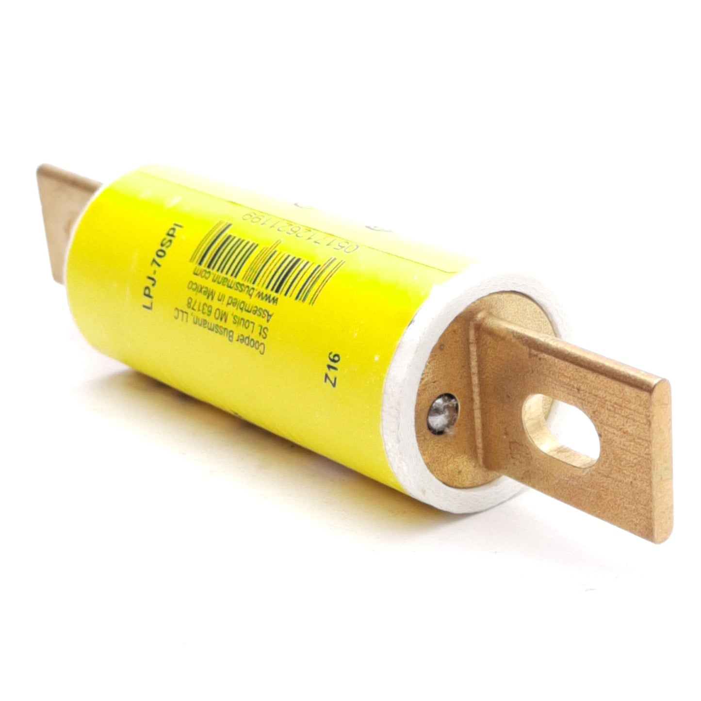 Used Bussmann LPF-70SPI Low-Peak Class J Fuse 70A 600VAC/300VDC, ø1 1/8in x 4 5/8in