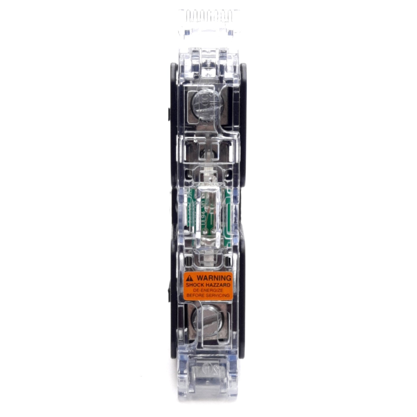 Used Bussmann BCM603-xC Class CC Stackable Fuse Block, LED, 600VAC 30A, DIN Rail