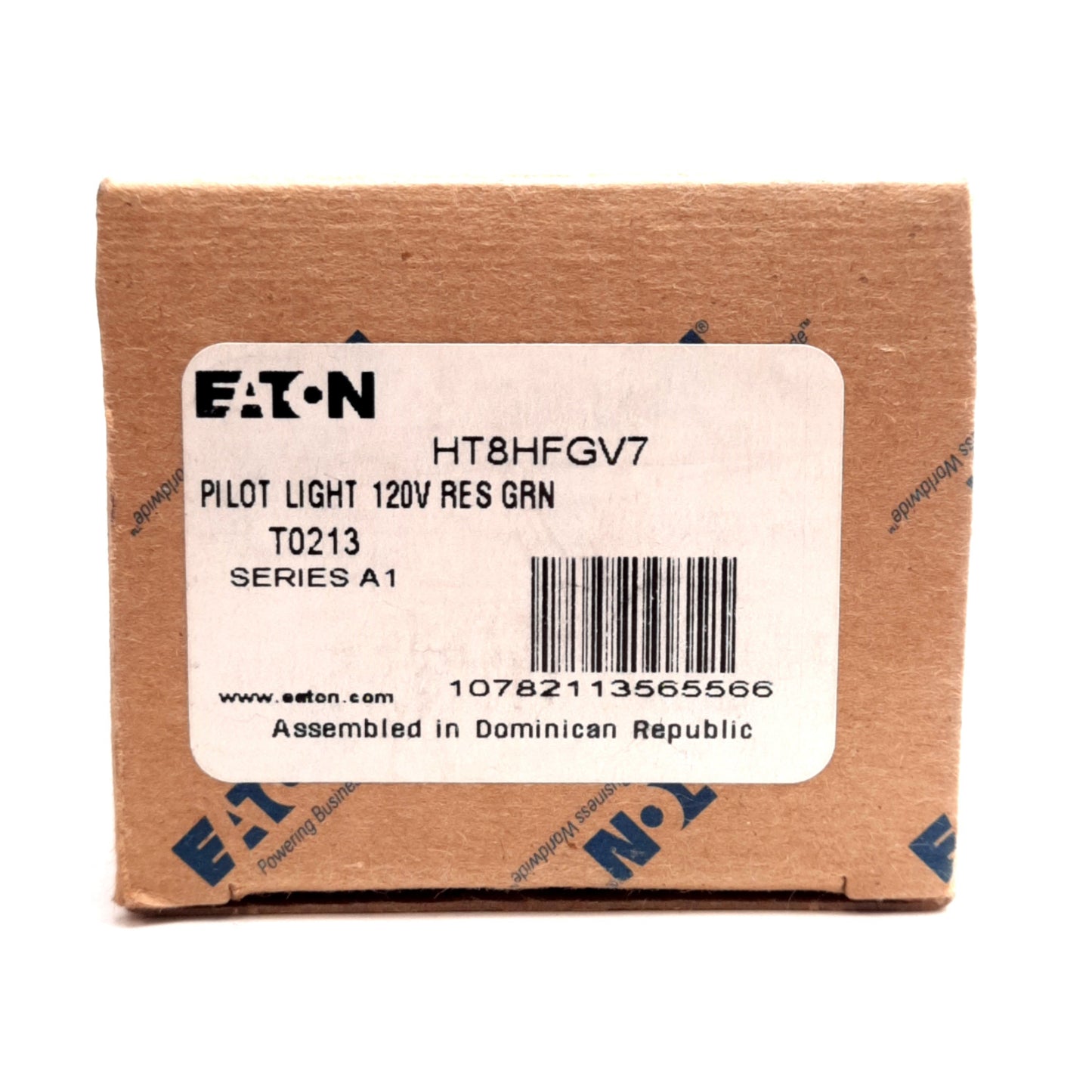 New Eaton HT8HFGV7 HT800 Green Pilot Light, ø30.5mm, Watertight/Oiltight, 120VAC/DC