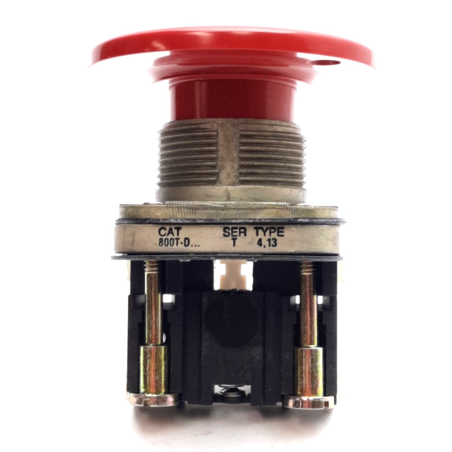 New Allen Bradley 800T-D6JA Momentary Pushbutton, Red, ø30.5mm, 1NO+1NC, 600V 10A
