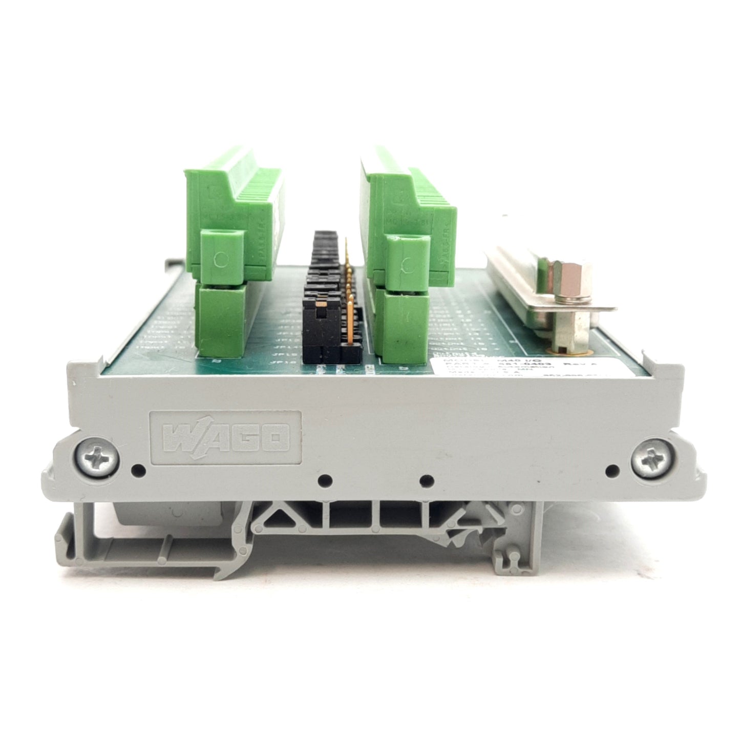 Used Datalogic 661-0403 MX-Series External I/O Terminal Block, 37-Pin D-Sub, DIN Rail