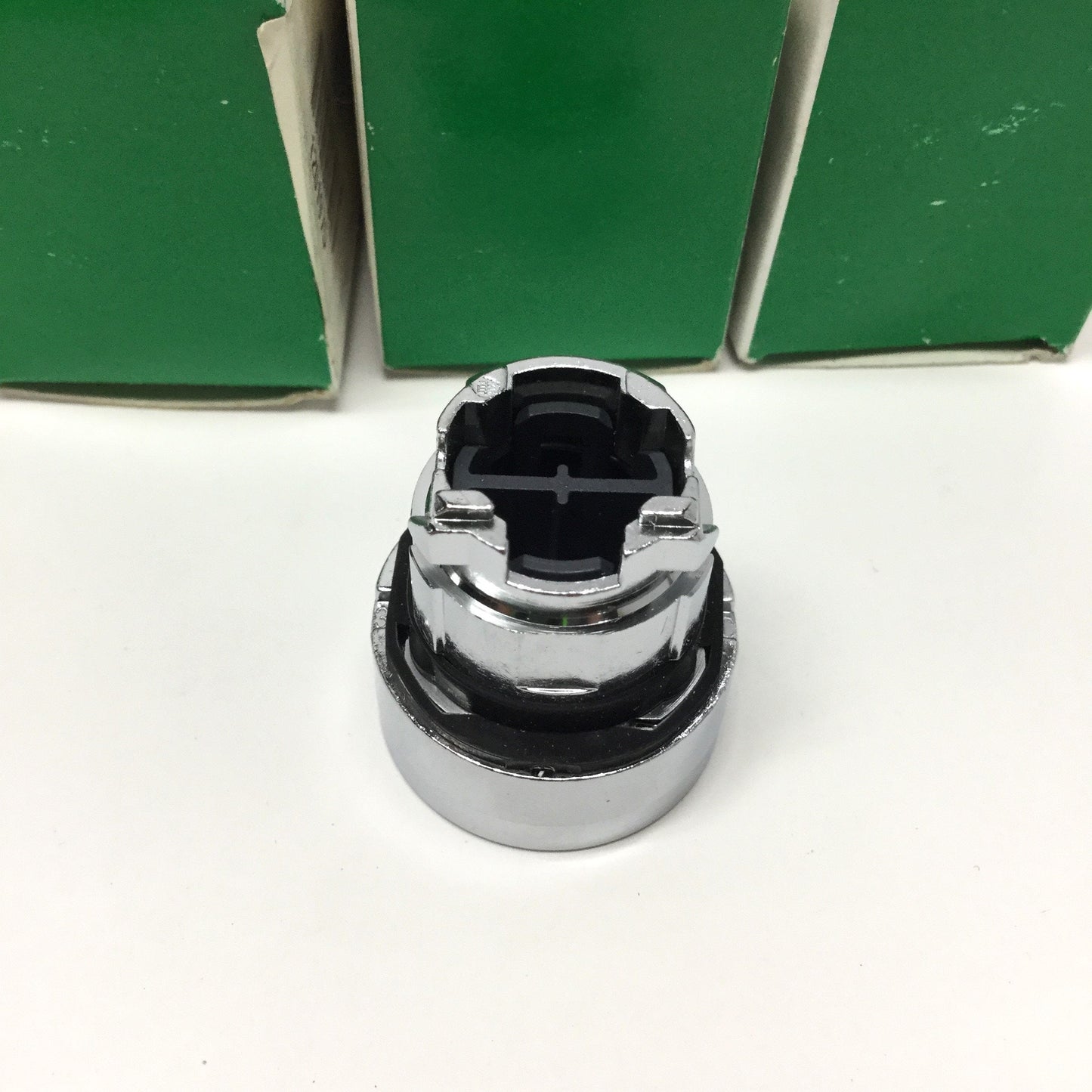 New Lot of 3 Schneider ZB4 BA56 Guarded Yellow Operator Head for Push Button Switch