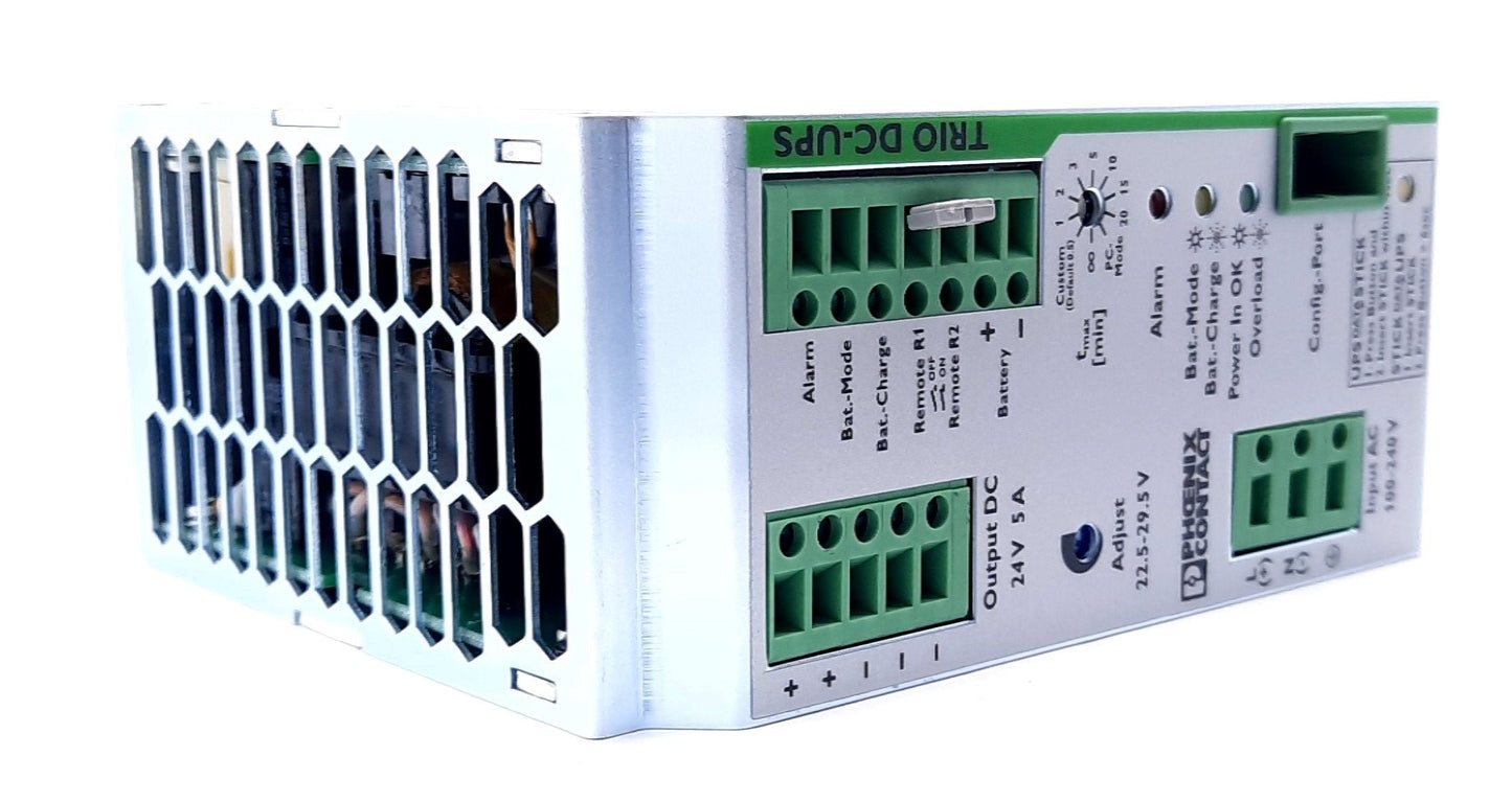 New Phoenix Contact TRIO-UPS/1AC/24DC/5 Uninterruptible Power Supply 24VDC