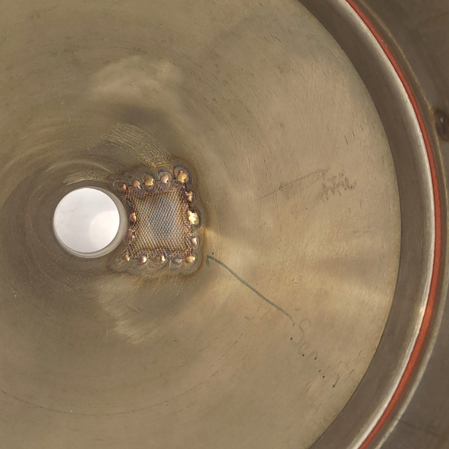 Used Dri-Air RH15 Drying Hopper, 15lb Capacity, ø2in Feed Hole *Modified Diffuser*