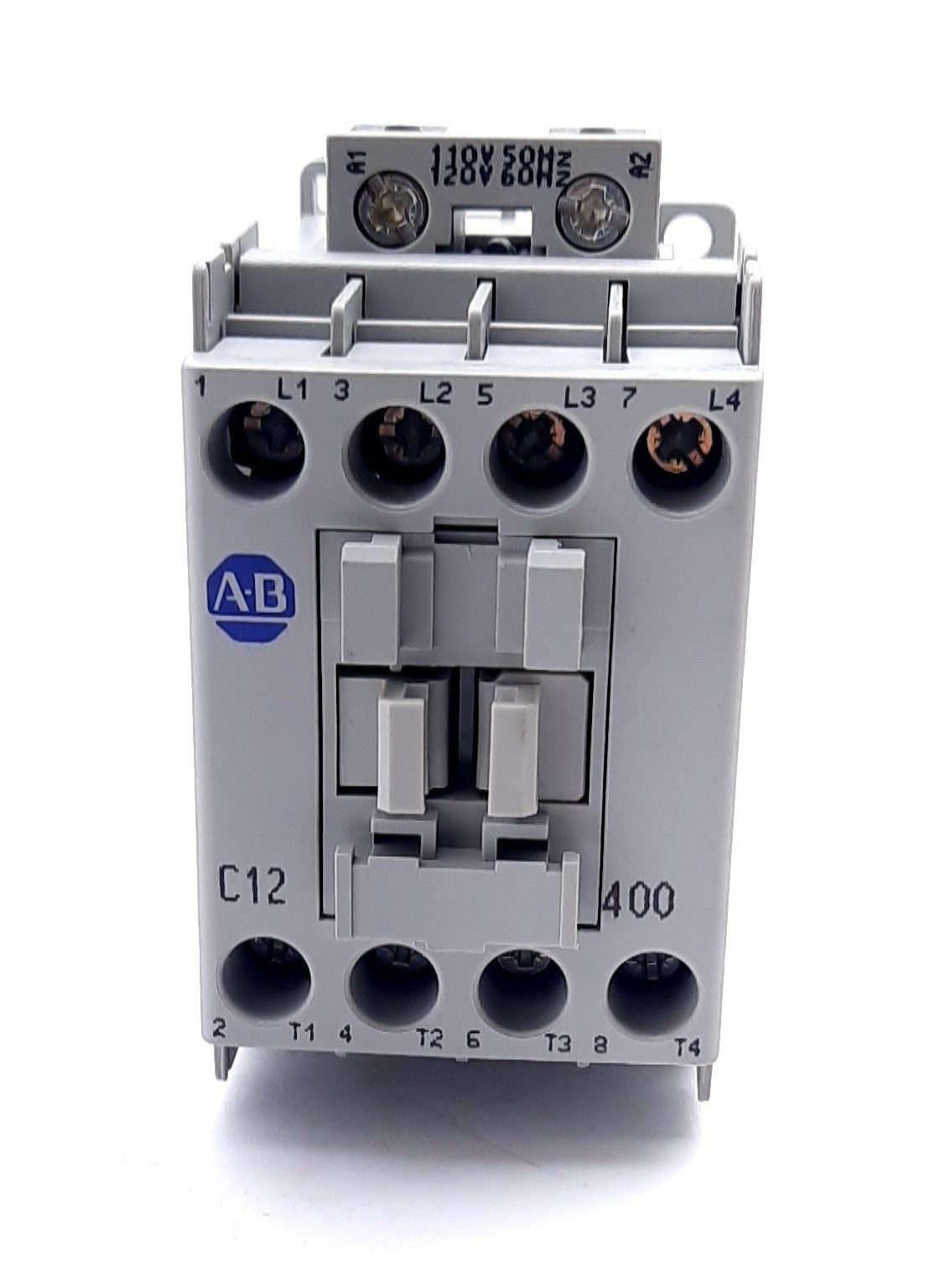New Allen Bradley 100-C12D400 Contactor 4 Pole, 4 N.O, 12A, 110V 50Hz 120V 60Hz
