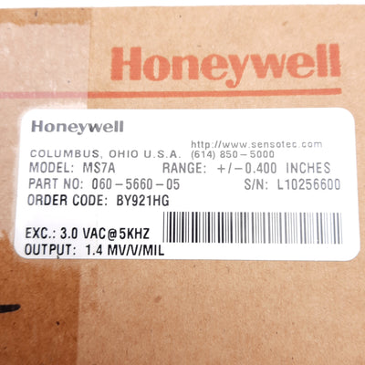 New Honeywell 060-5660-05 MS7A AC-AC Submersible Displacement Transducer 3VAC@5KHz
