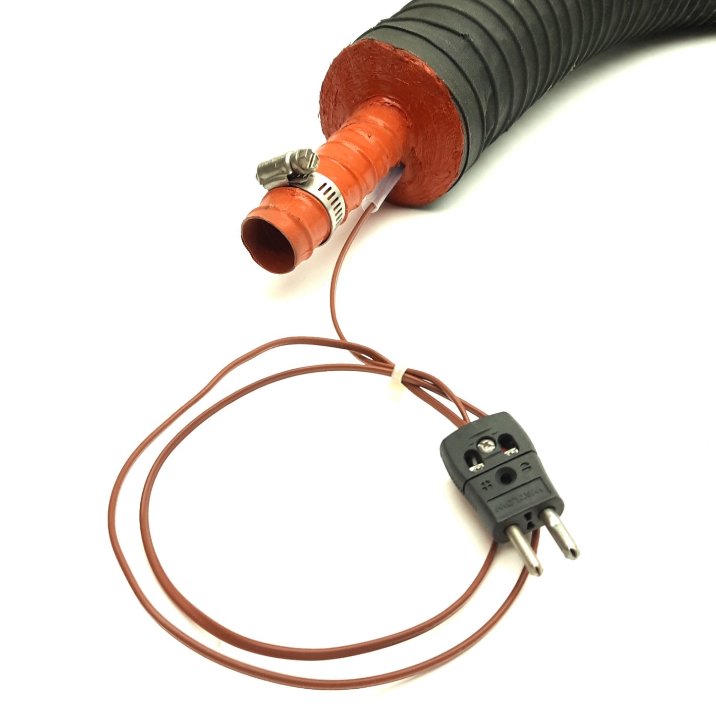 Used Dri-Air Insulated Air Handling Hose w/ T/C For Dryer/Hoppers, 70in Length x ø1in