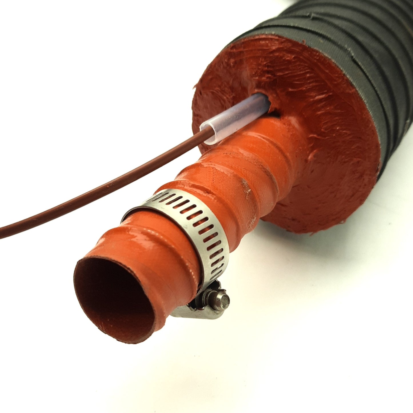 Used Dri-Air Insulated Air Handling Hose w/ T/C For Dryer/Hoppers, 70in Length x ø1in