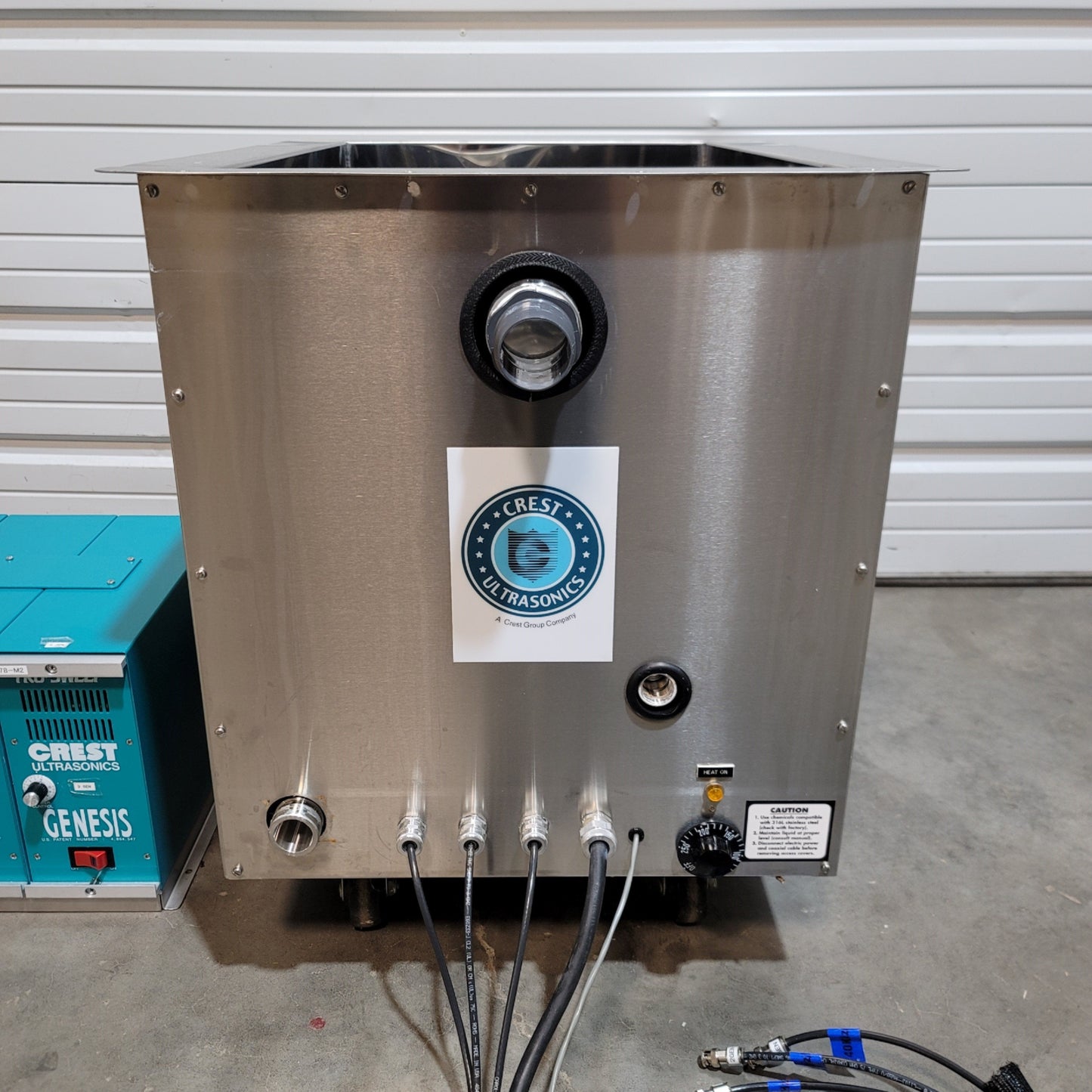 Used Crest 4HT-1826-18-SP Ultrasonic Cleaning Tank 1500W 40kHz 33Gal 18" x 26" x 18"