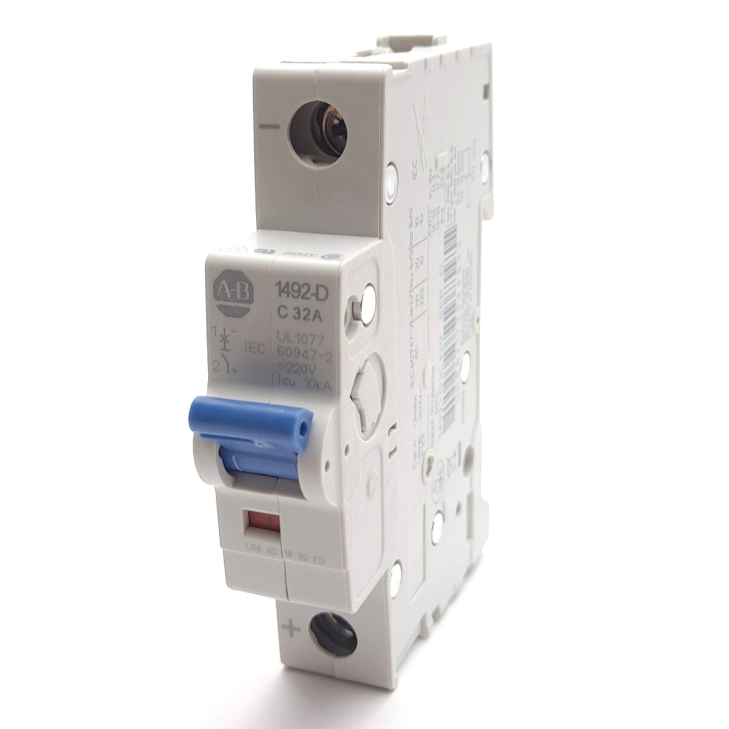 New Allen Bradley 1492-D1C320 Mini Circuit Breaker, 1-Pole, C-Curve, 250VDC 32A