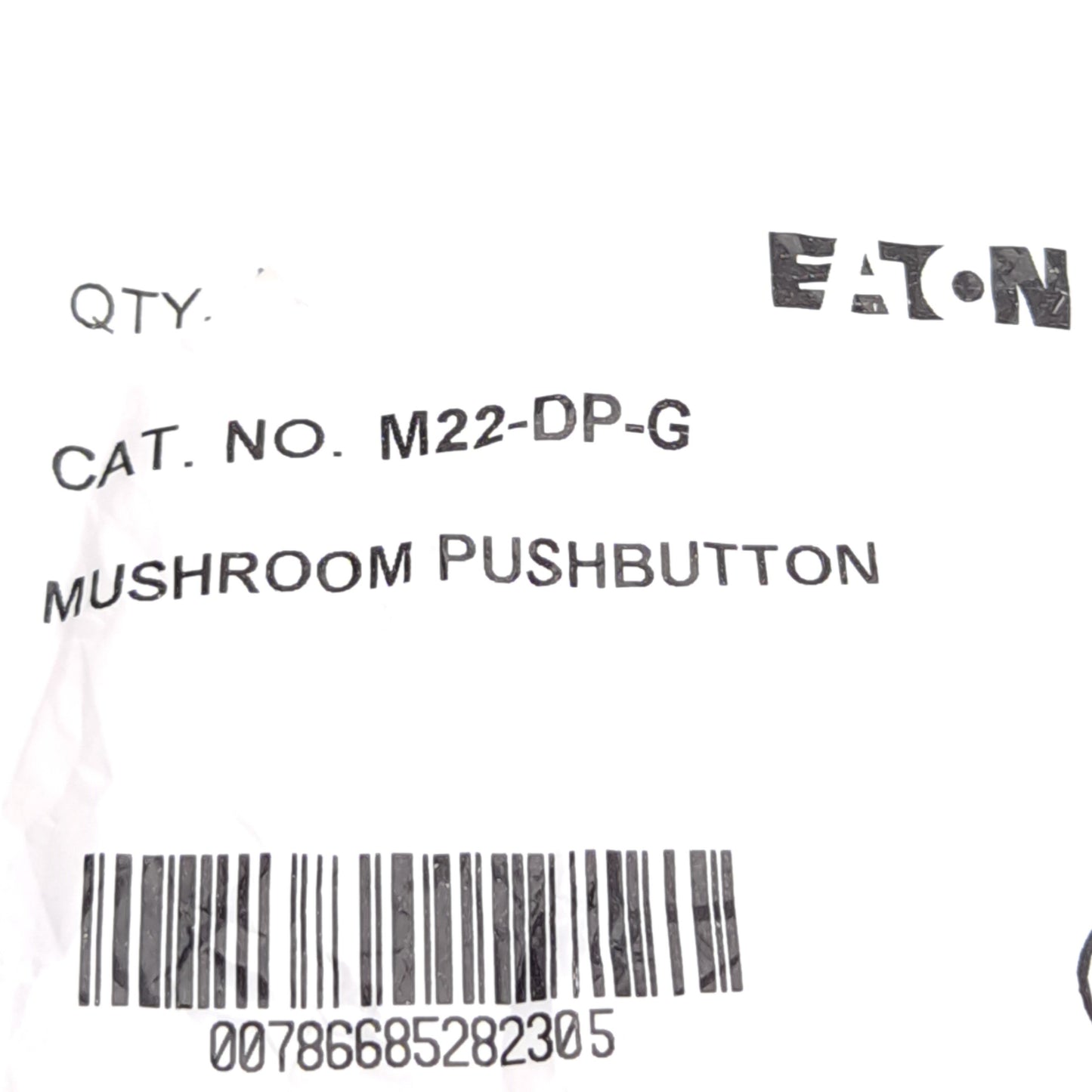 New – Open box Lot of 3 Eaton M22-DP-G Push-Button, Green, Momentary, ø22.5mm Mounting