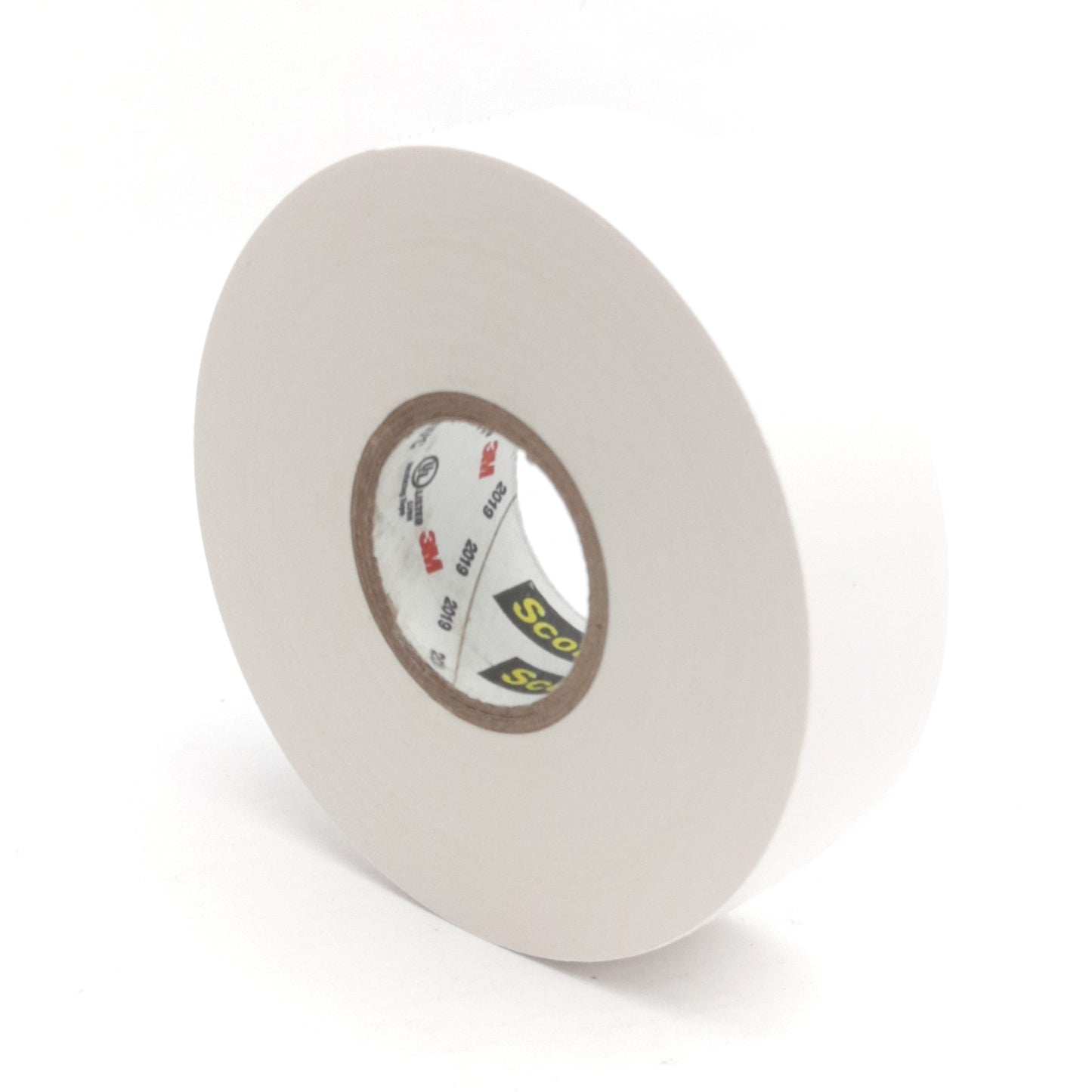 New Lot of 5 3M Scotch 35 White Vinyl Electrical Tape, 3/4in x 66Ft, 600V Max