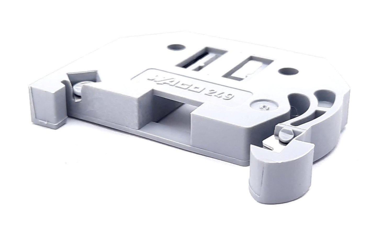 New Lot of 95 Wago 249-116 Terminal End Block Screwless Stop, 6mm Wide, Din Rail