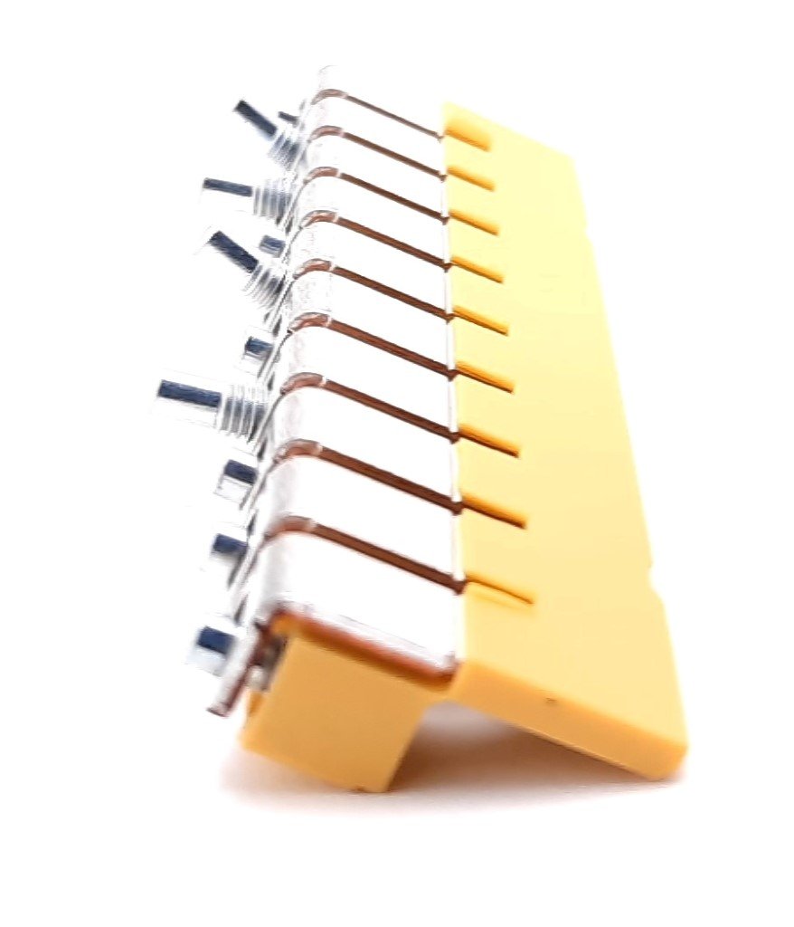 New Lot of 20 Allen Bradley 1492-CJJ8-10 Center Jumper Screw Type 8mm 10 Pole