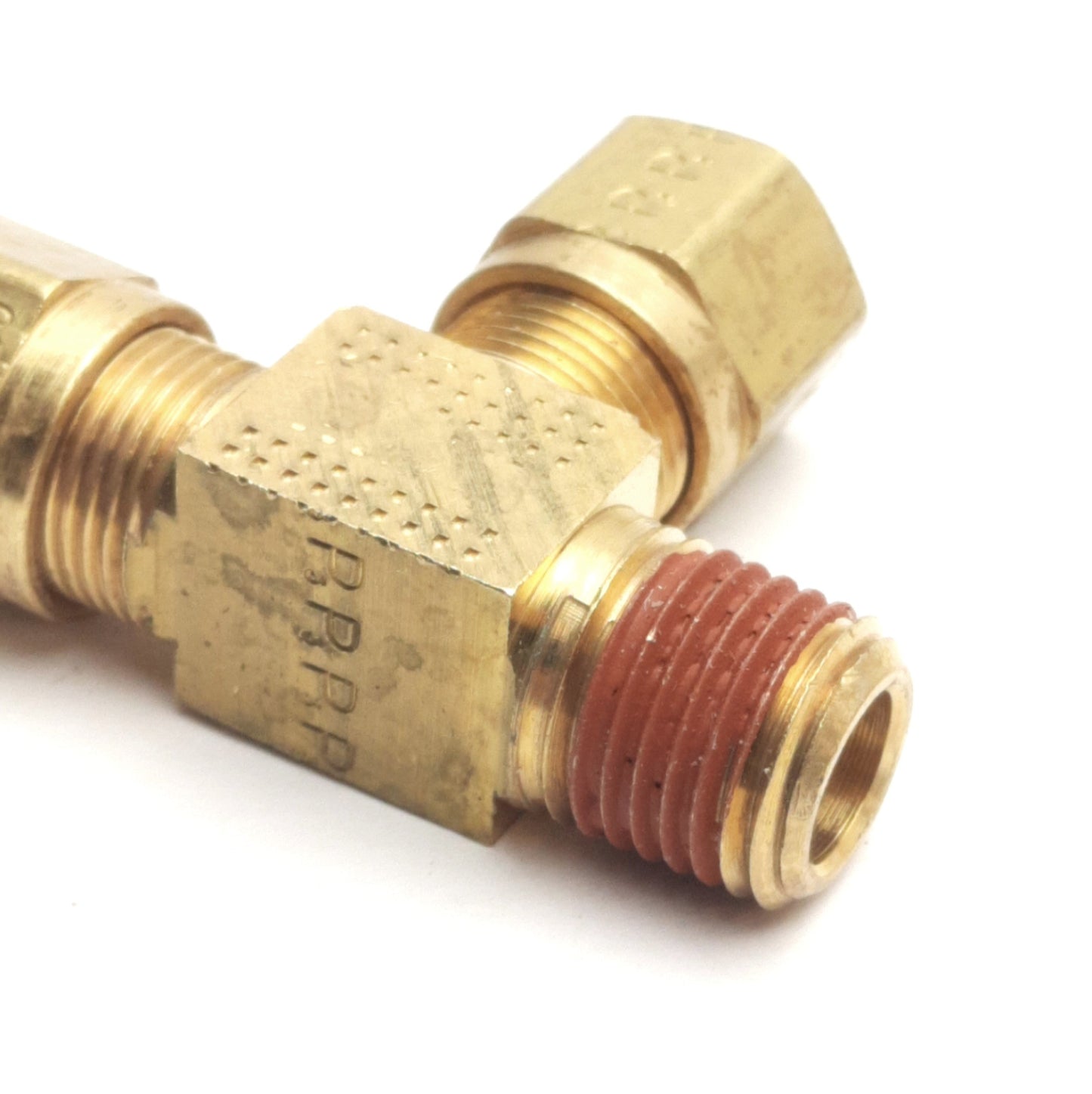 New – Open box Lot of 2 Parker XVS271NTA-6-4 Male Run Tee, 3/8in Diameter Tube to 1/4in NPT