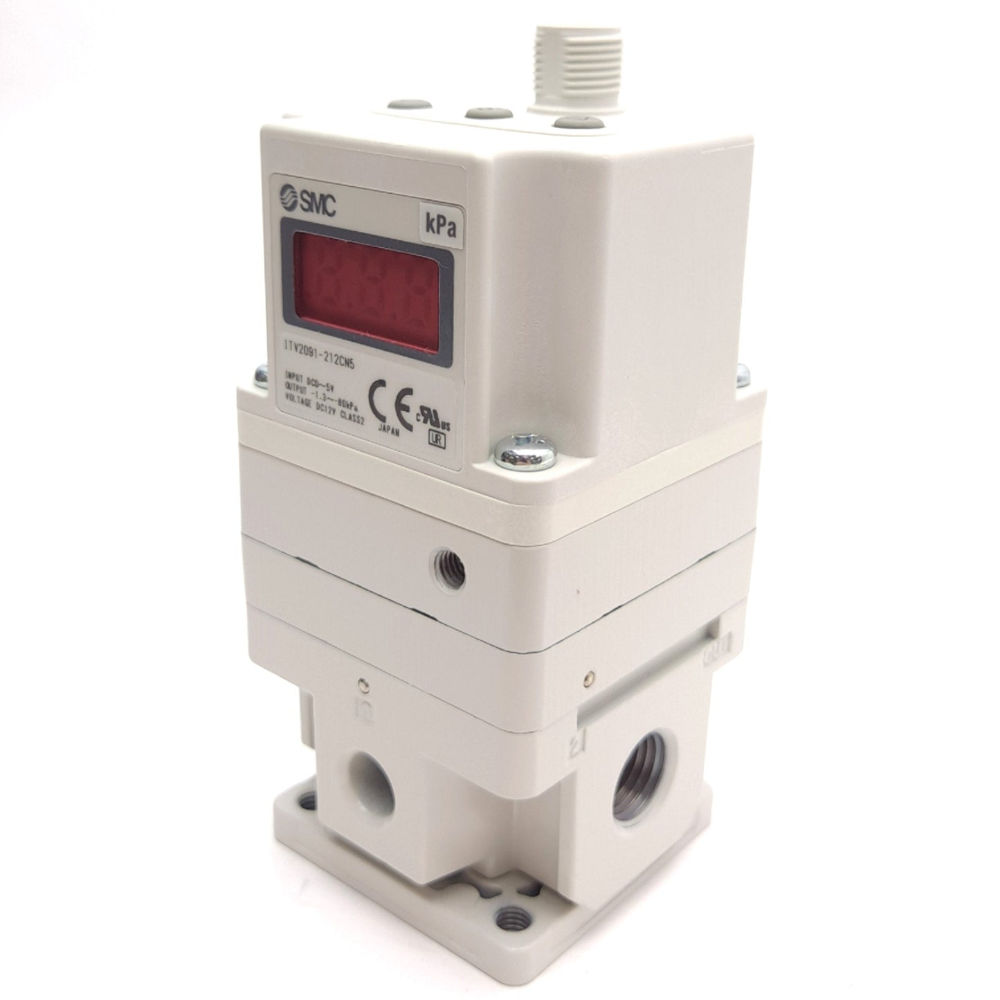 New SMC ITV2091-212CN5 Electronic Vacuum Regulator, Rc 1/4in Ports, 1.3 to -80kPa