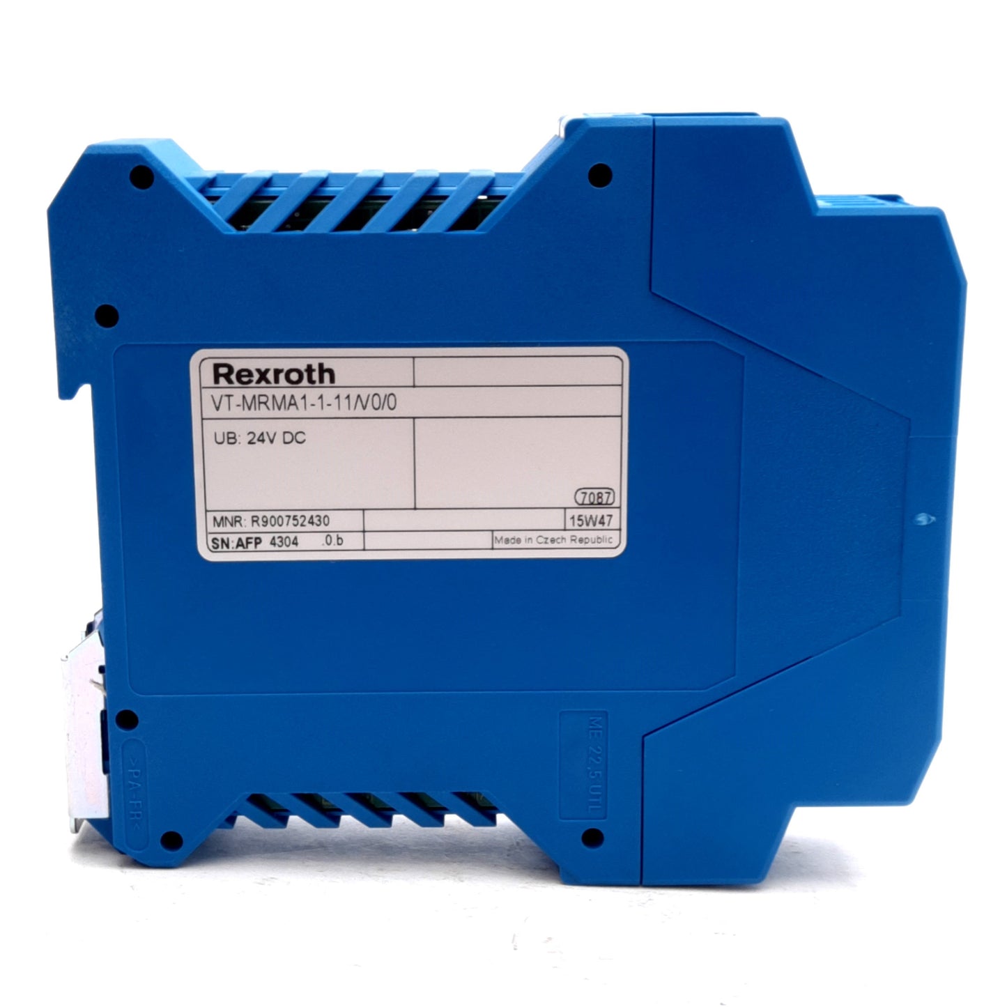 New – Open box Rexroth VT-MRMA1-1-11/V0/0 Valve Amplifier, 24VDC, 4-20mA/0-10V Input, DIN Rail