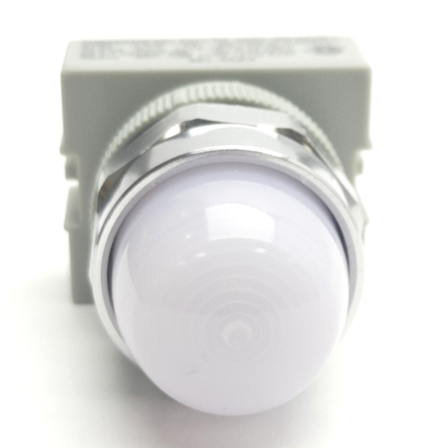 Used Lot of 2 Idec APW299-W-120V LED Dome Pilot Indicator Lights White, 120VAC