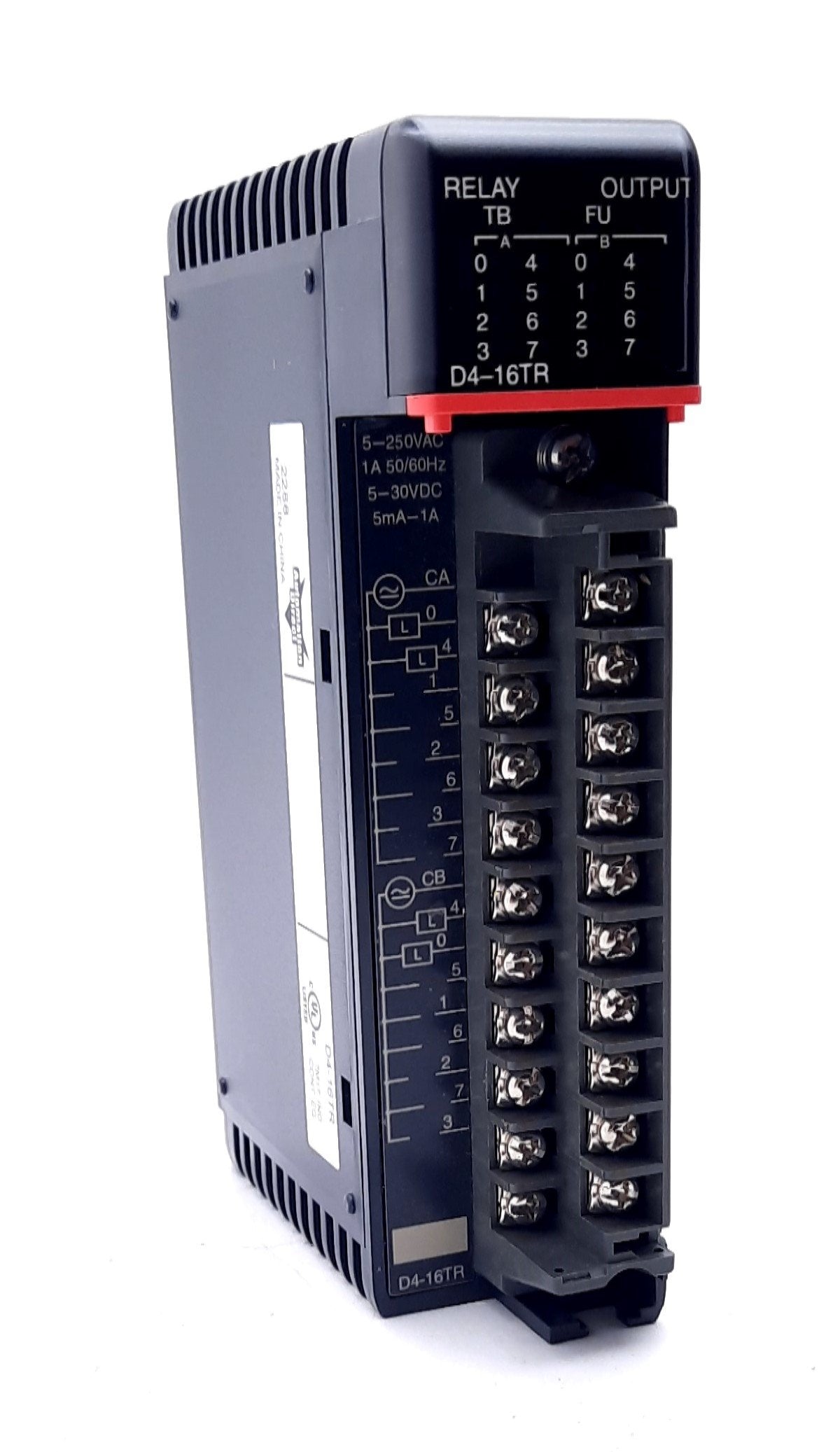 Used Automation Direct D4-16TR Relay Output Module 16 Point 6-24VDC 6-240VAC