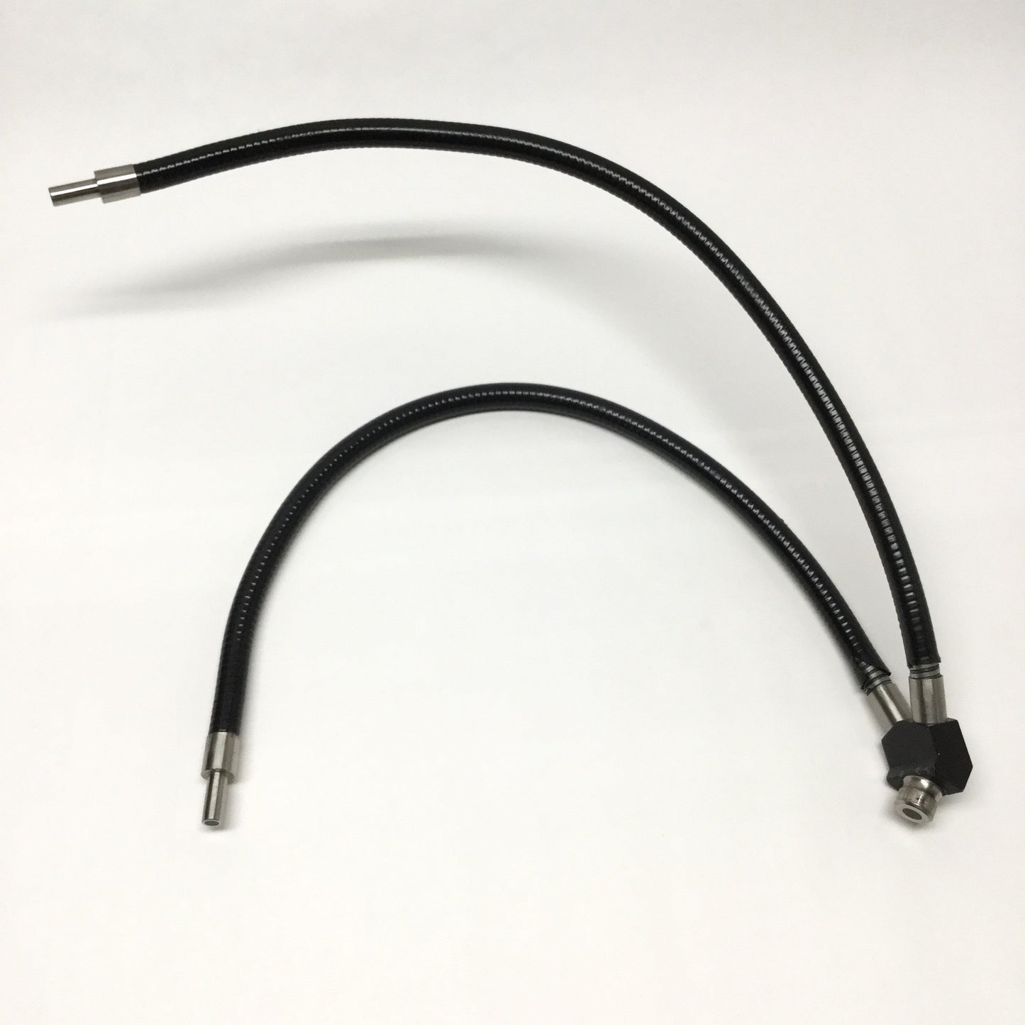 Used OC White EG2823 Micro-Lite Dual Fiber Optic Gooseneck Light Guide 18"L, Ø5/8" In
