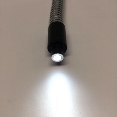 Used Single Fiber Optic Microscope Light Guide, Flex Gooseneck, 5/8" Input, 18"L