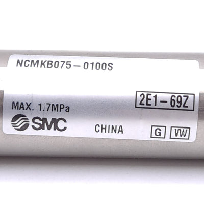 New – Open box SMC NCMKB075-0100S Air Cylinder, ø3/4in Bore, 1in Stroke, 1.7MPa, 1/8in NPT